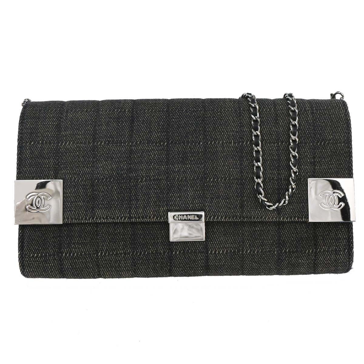 Chanel Chanel Chocolate Bar Flap Bag Quilted Denim Size ONE SIZE - 1 Thumbnail