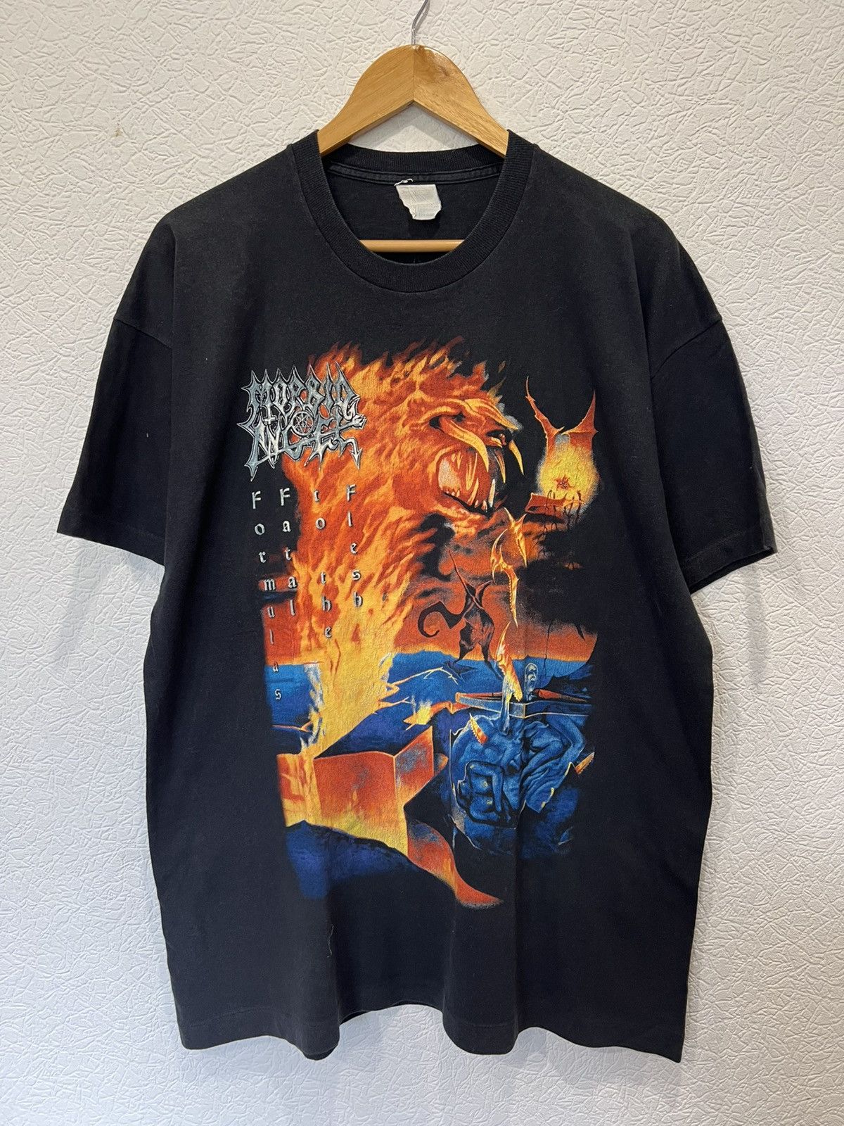 Band Tees × Vintage 1998 Morbid Angel Formulas Fatal to the Flesh Size XL |  Grailed, image size:1200x1600