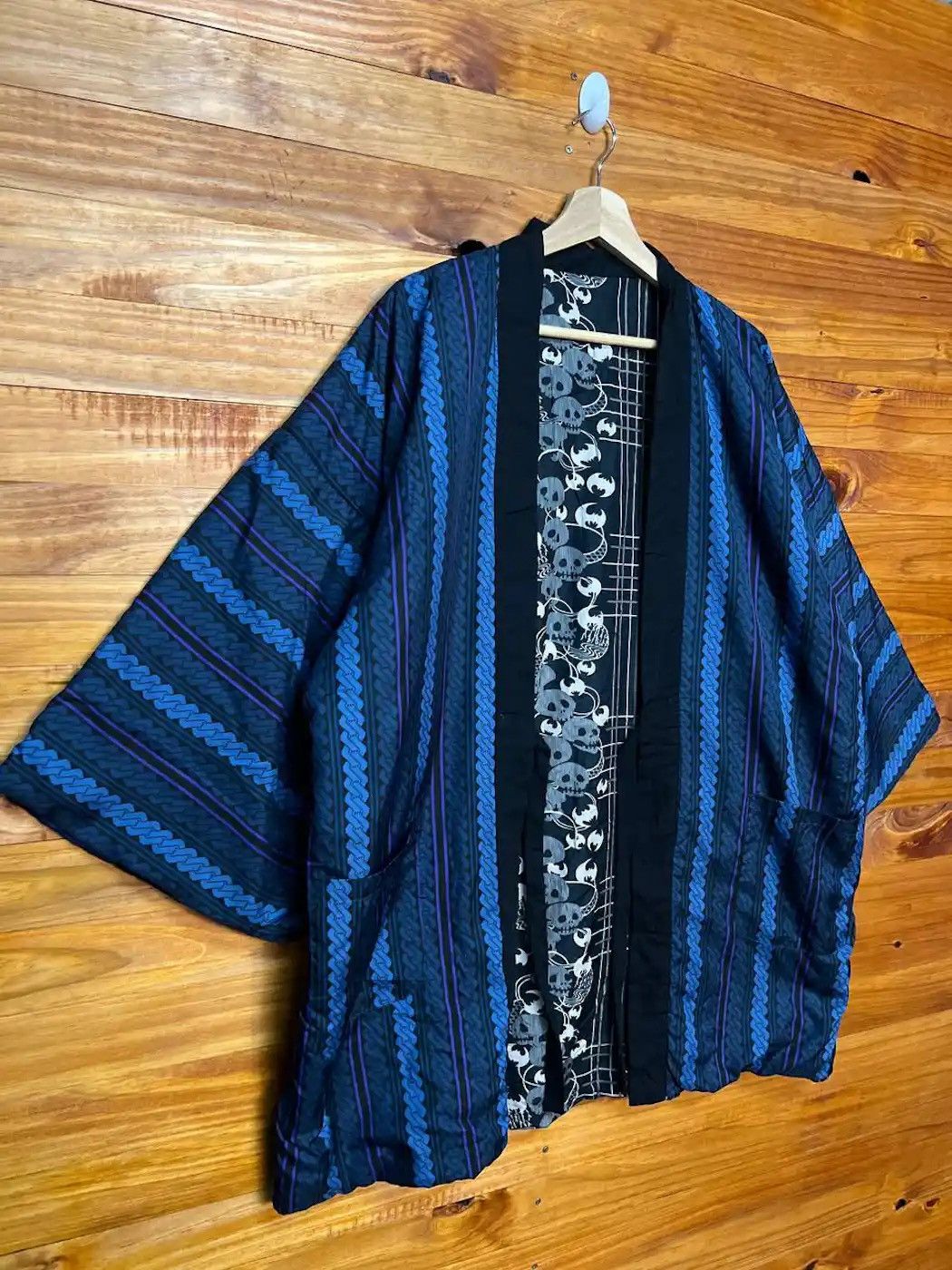 Other Vintage Reversible Naragi Kimono Jacket Size US L / EU 52-54 / 3 - 3 Thumbnail