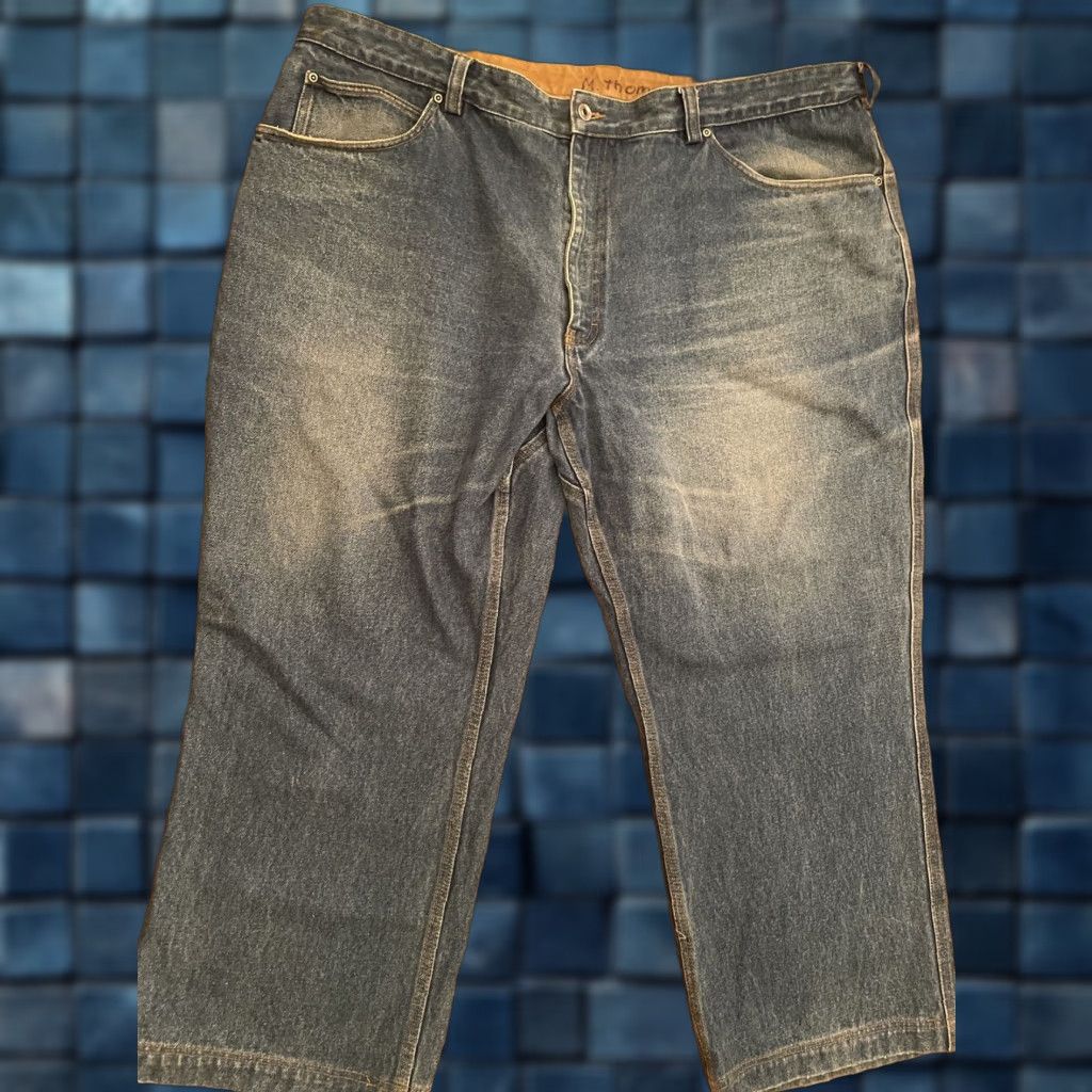 VINTAGE Duluth Trading Co Men's Denim Jeans Straight Fit 46x27