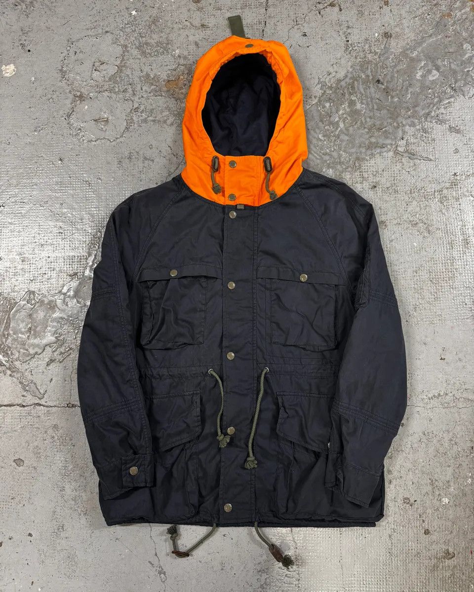 Polo Ralph Lauren 2000s Ralph Lauren Navy & Orange Hooded Parka Jacket Size US S / EU 44-46 / 1 - 1 Thumbnail