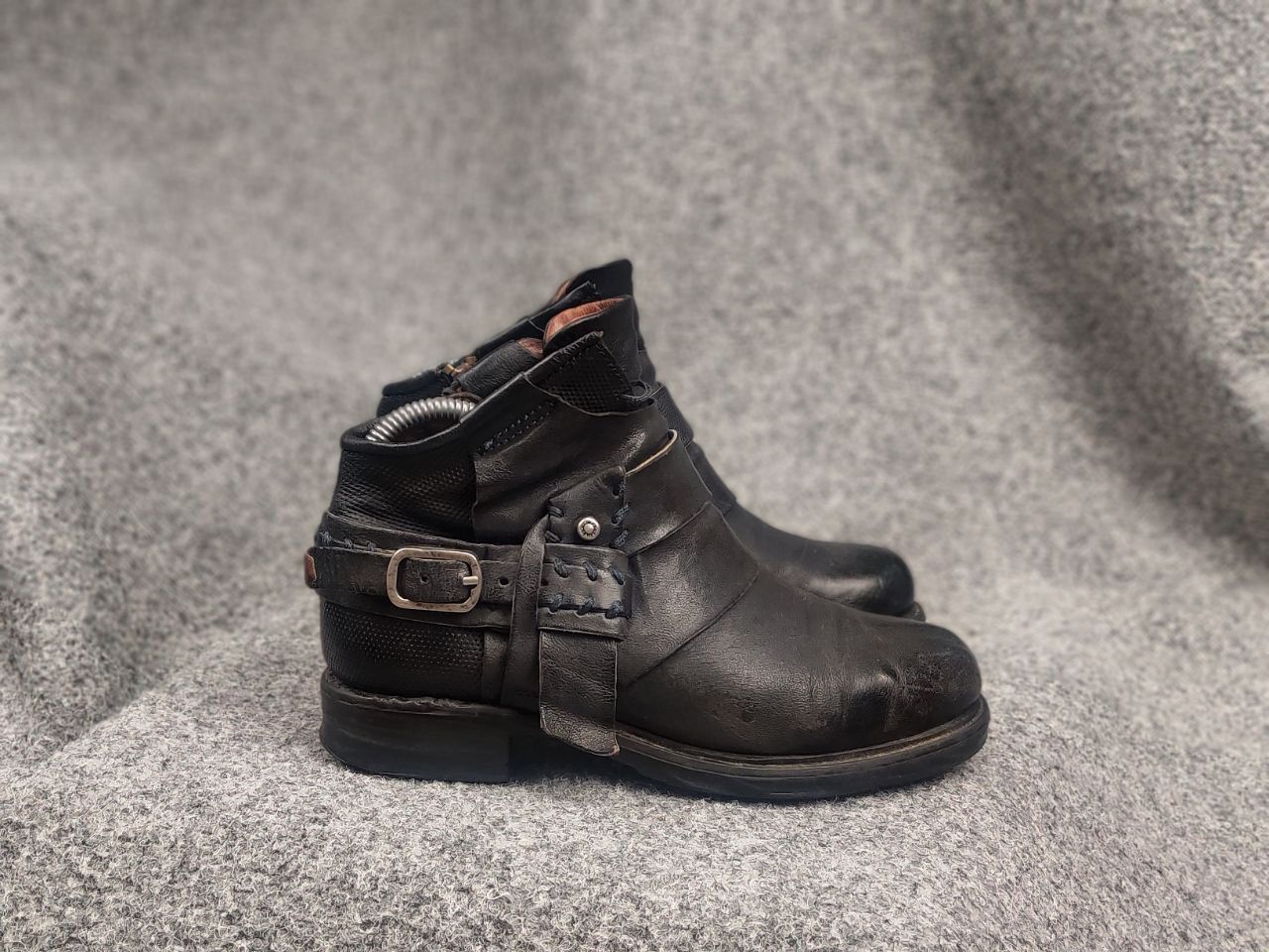 A.S.98 A.S.98 Vintage Durable Leather Zip buckles Ankle Boots Size US 6 / IT 36 - 6 Thumbnail