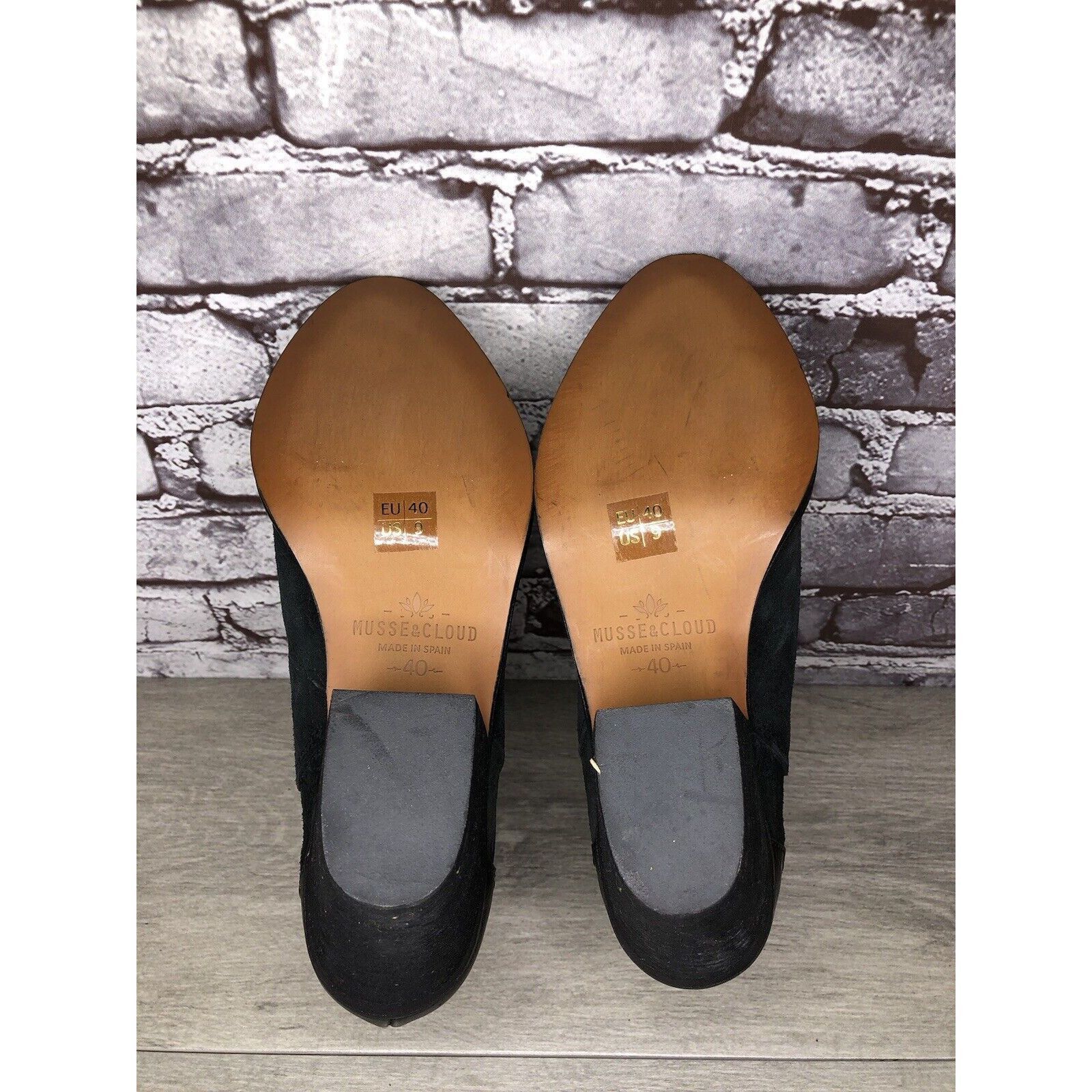 Other Musse & Cloud Black Suede Leather Chelsea Block Heel Boots W Size US 10 / IT 40 - 7 Thumbnail