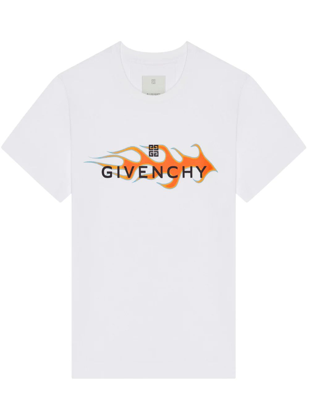 Givenchy o1mle0426 Givenchy Flames Short Sleeve T-Shirt in White Size US XXL / EU 58 / 5 - 1 Thumbnail