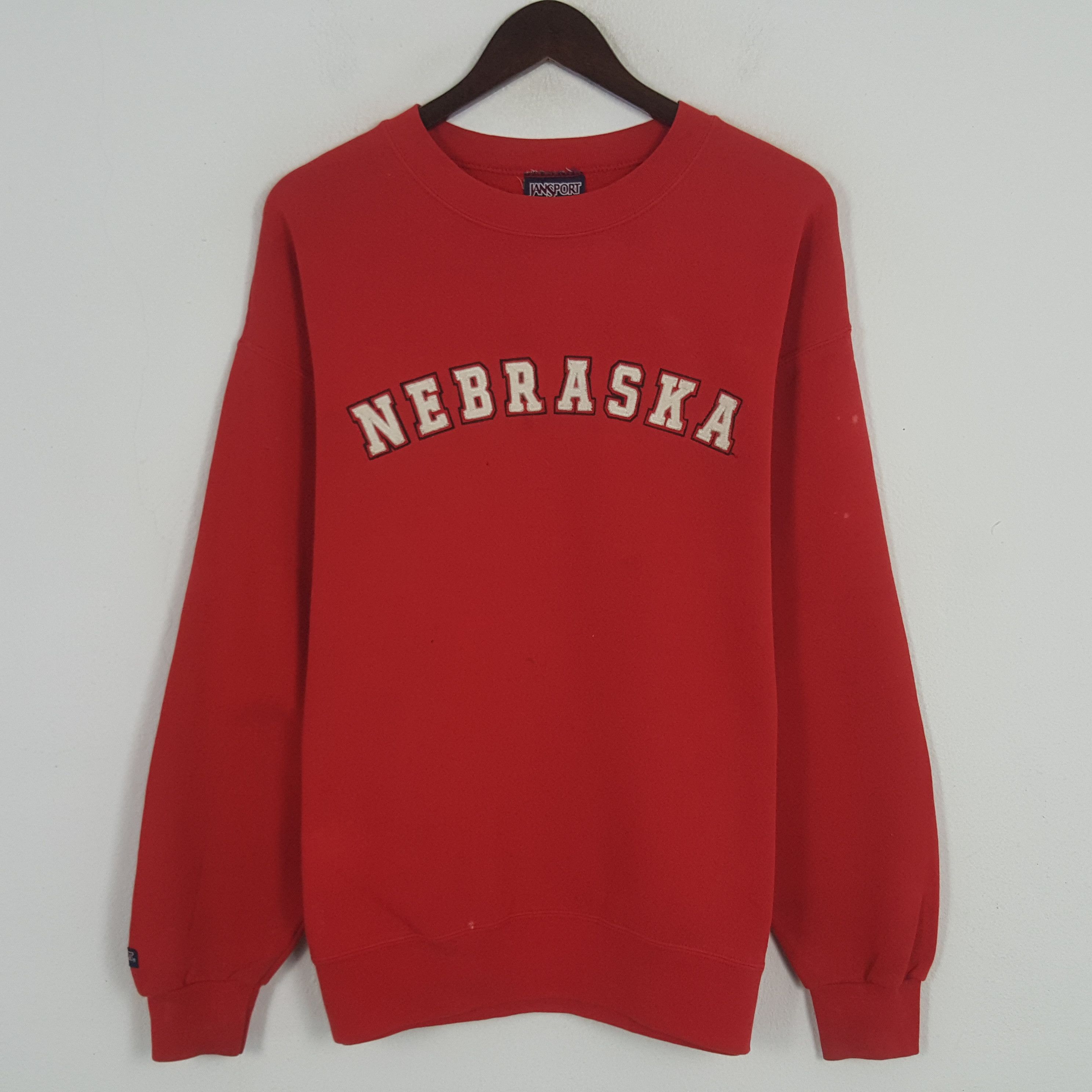 Jansport × Vintage Vintage Nebraska Patchwork Sweatshirt Size US L / EU 52-54 / 3 - 1 Thumbnail