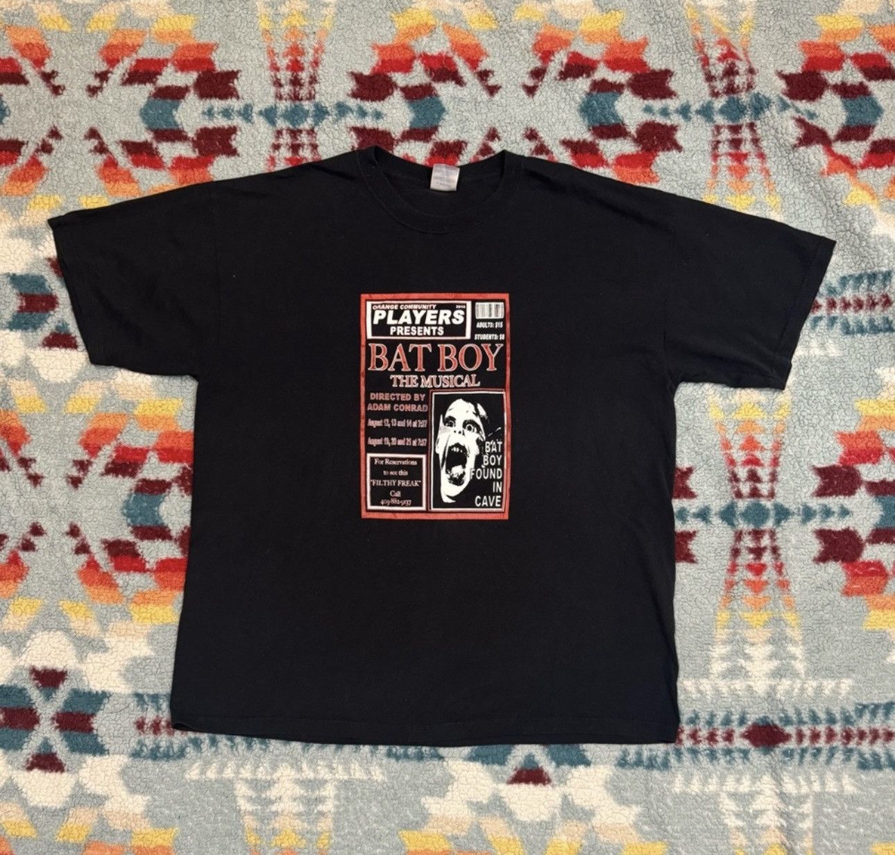 Gildan Vintage Bat Boy The Musical Shirt Y2K XL Goth Funny Indie Size US XL / EU 56 / 4 - 4 Thumbnail