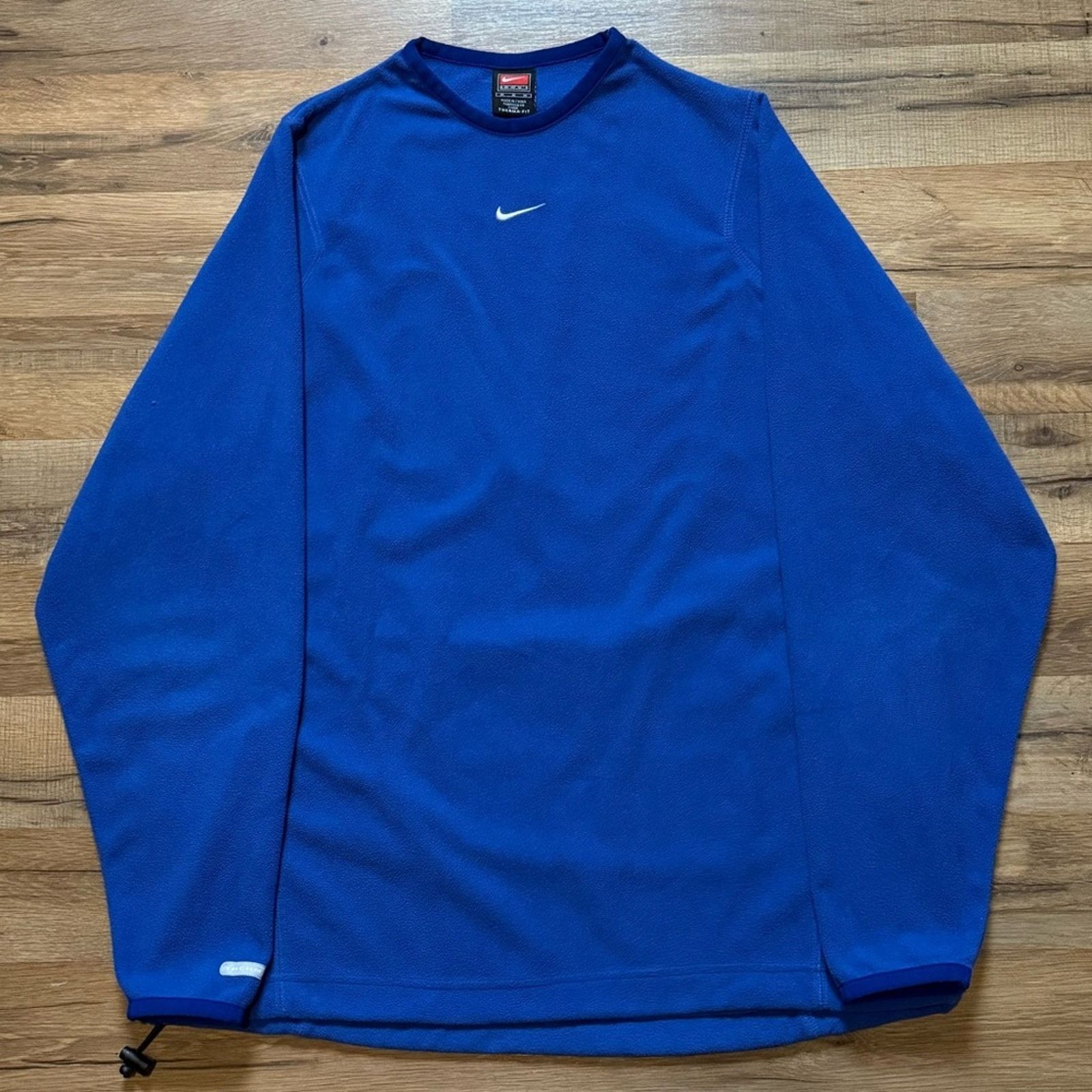 Nike 90s Nike Team Center Swoosh Fleece Therma-Fit Crewneck Size US M / EU 48-50 / 2 - 1 Thumbnail