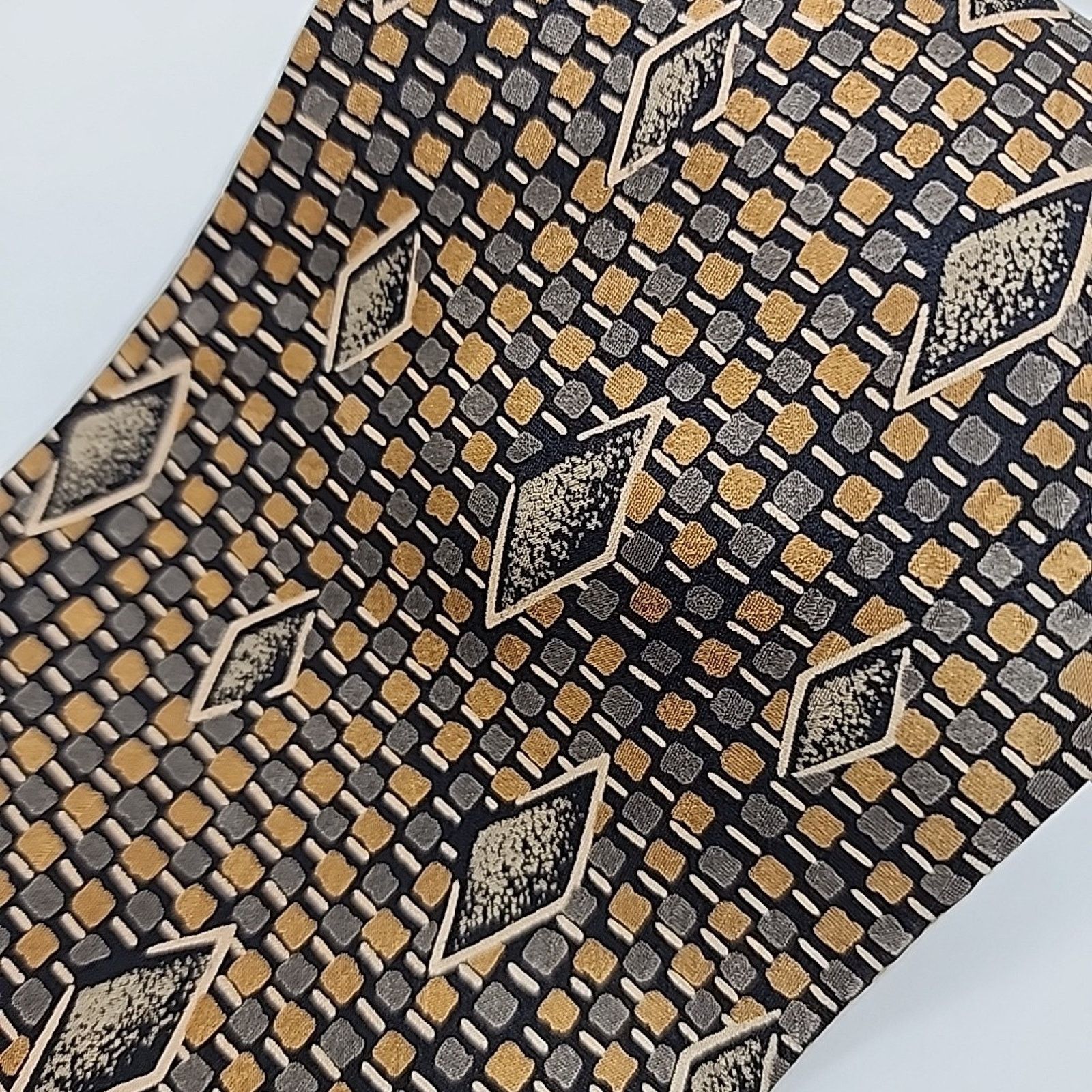 Pierre Balmain Pierre Balmain Gold Patterned Silk Necktie -USA - Like New Size ONE SIZE - 2 Thumbnail