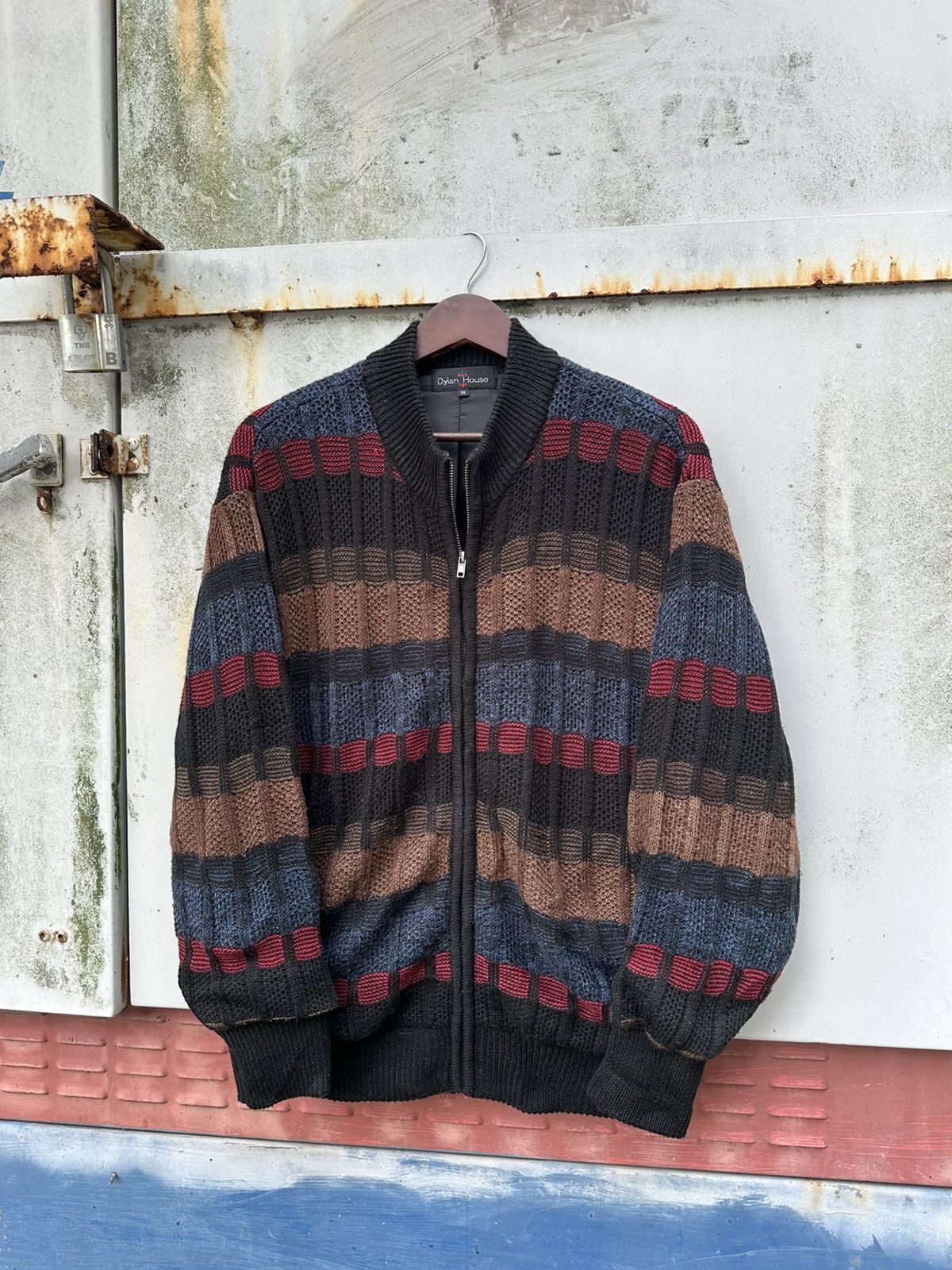 Vintage 👹Dylan House Wool Bomber Jacket Size US M / EU 48-50 / 2 - 2 Thumbnail