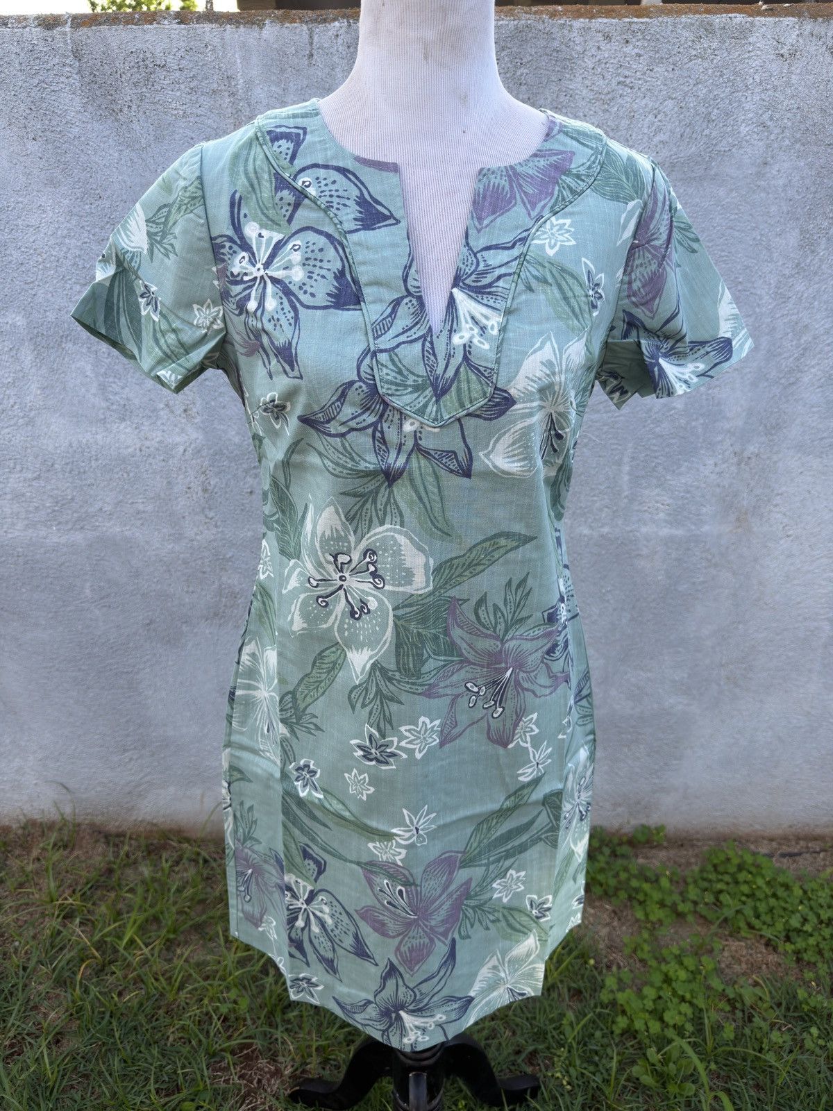Reyn Spooner New Reyn Spooner Stargazer Short Dress Green Women's 8 Size M / US 6-8 / IT 42-44 - 1 Thumbnail