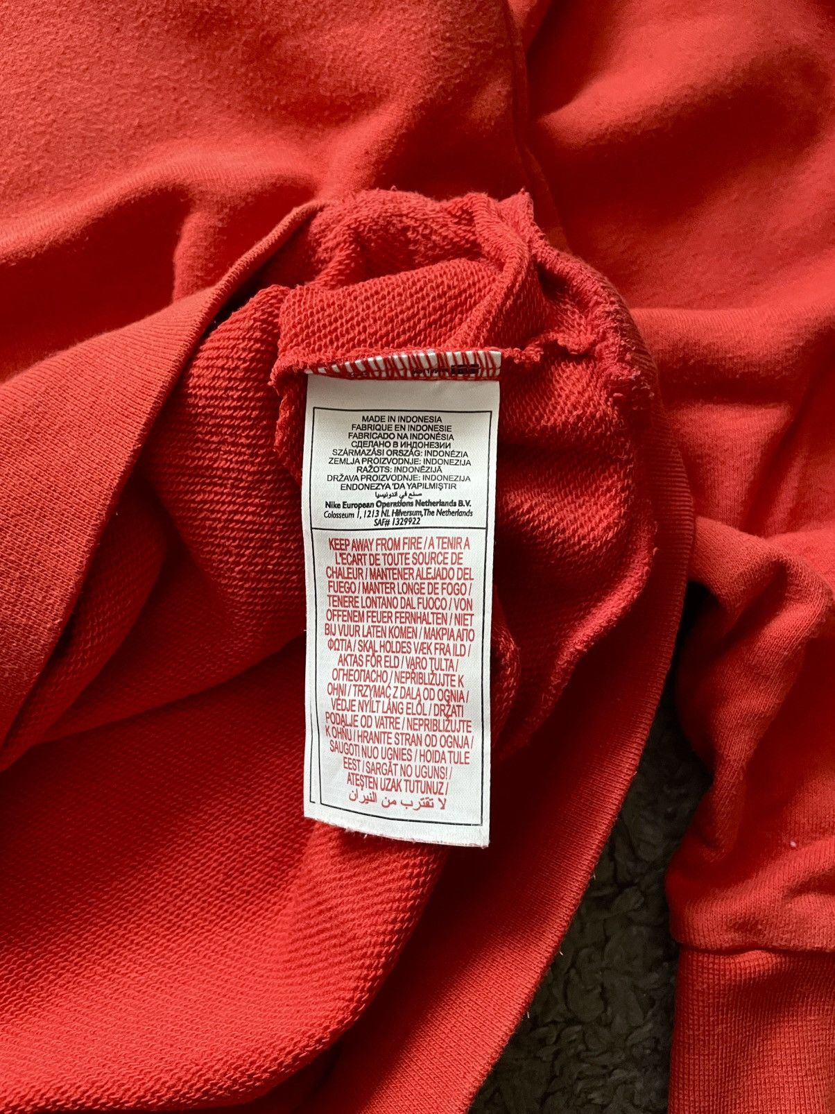 Nike × Vintage 00s Nike Hoodie Vintage Manchester United Streetwear Swoosh Size US M / EU 48-50 / 2 - 11 Thumbnail