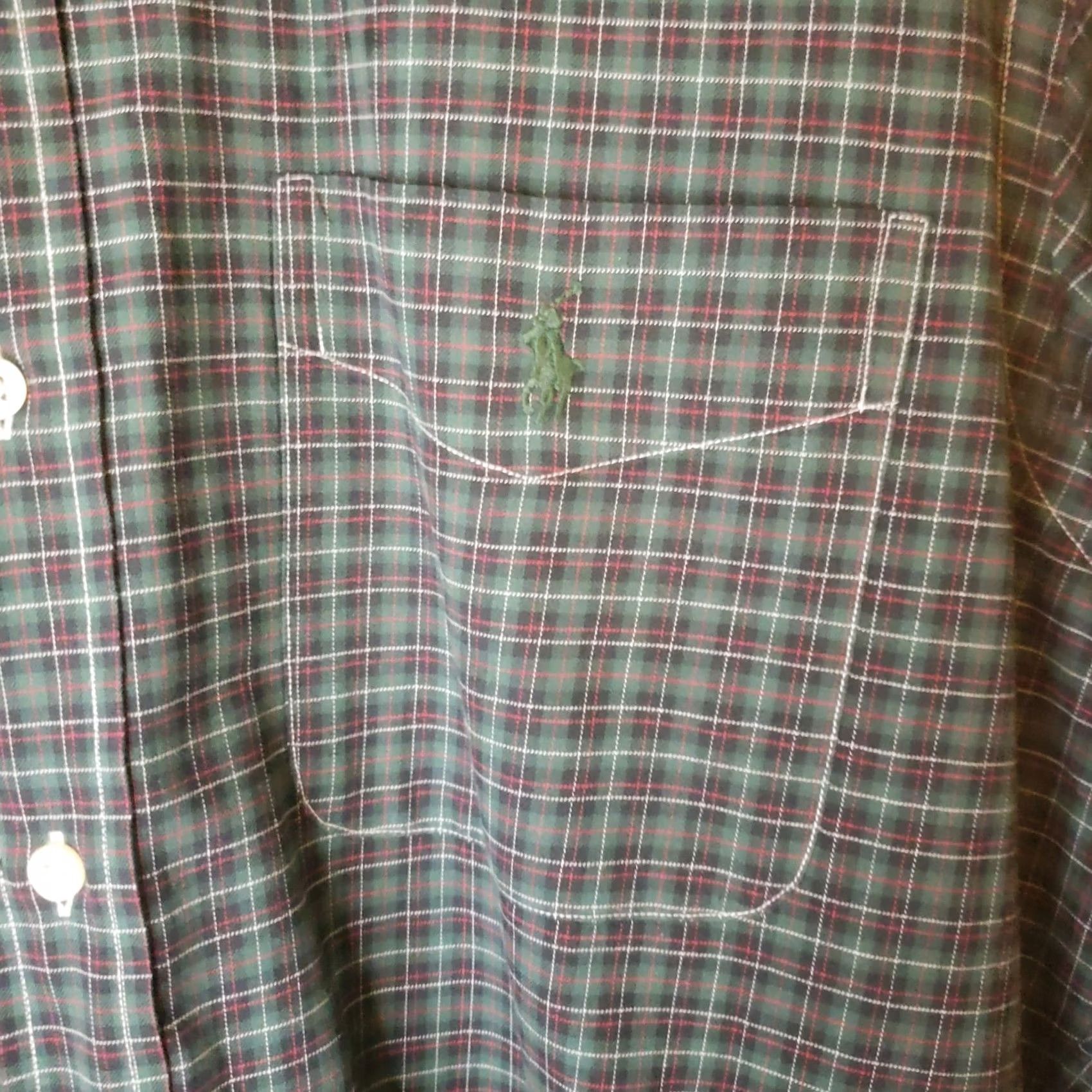 Ralph Lauren Ralph Lauren Mens M Green Plaid Button-Down Cotton Long Sleeve Shirt Classic Fit Size US M / EU 48-50 / 2 - 4 Thumbnail