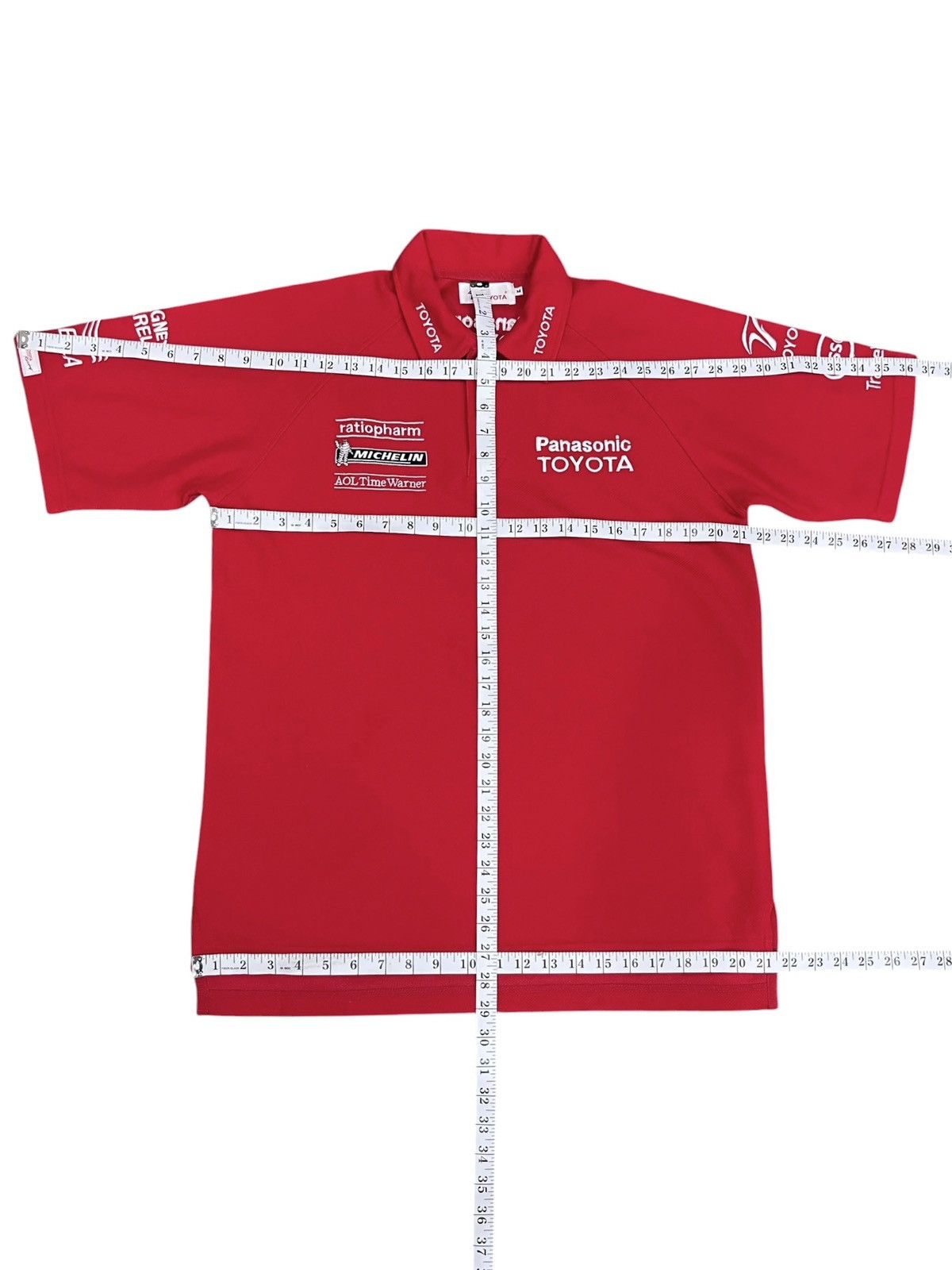 Formula 1 90’s TOYOTA MOTOR CORPORATION JAPAN F1 Sponsor Polo Shirt🏎️ Size US M / EU 48-50 / 2 - 13 Thumbnail