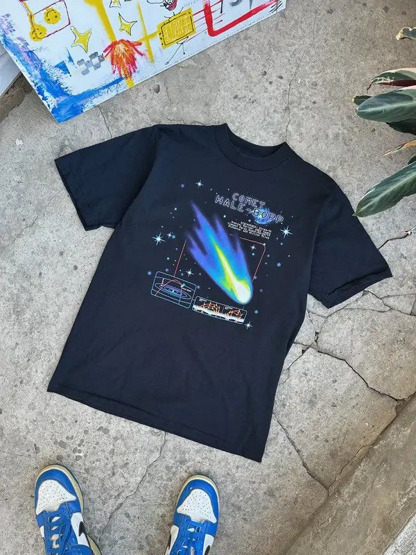Japanese Brand Space T-shirt Acid Drugs Psychedelic weed lsd techno tee Size US L / EU 52-54 / 3 - 1 Thumbnail