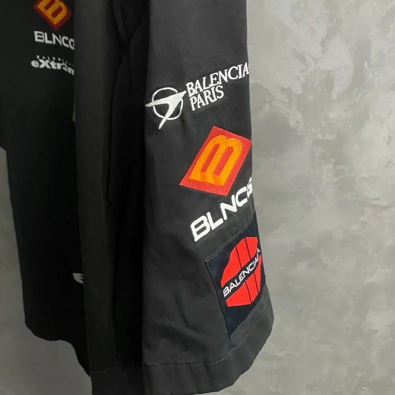 Balenciaga Balenciaga size 40 Black art print embroidered logo short s Size US M / EU 48-50 / 2 - 5 Thumbnail