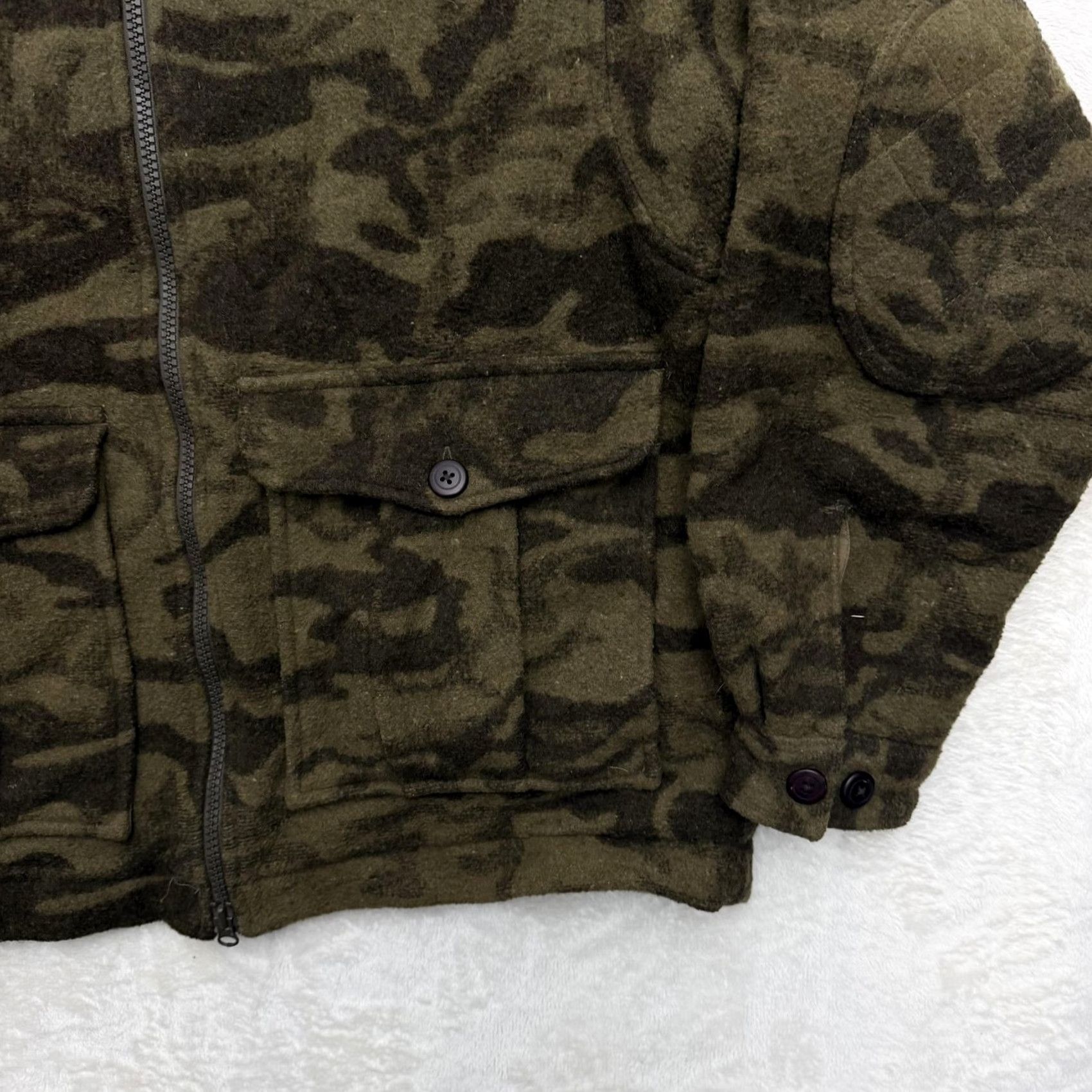 Vintage Columbia Monarch Pass Gallatin Range Jacket Mens Medium Camouflage Wool Hooded Zip Size US M / EU 48-50 / 2 - 4 Thumbnail