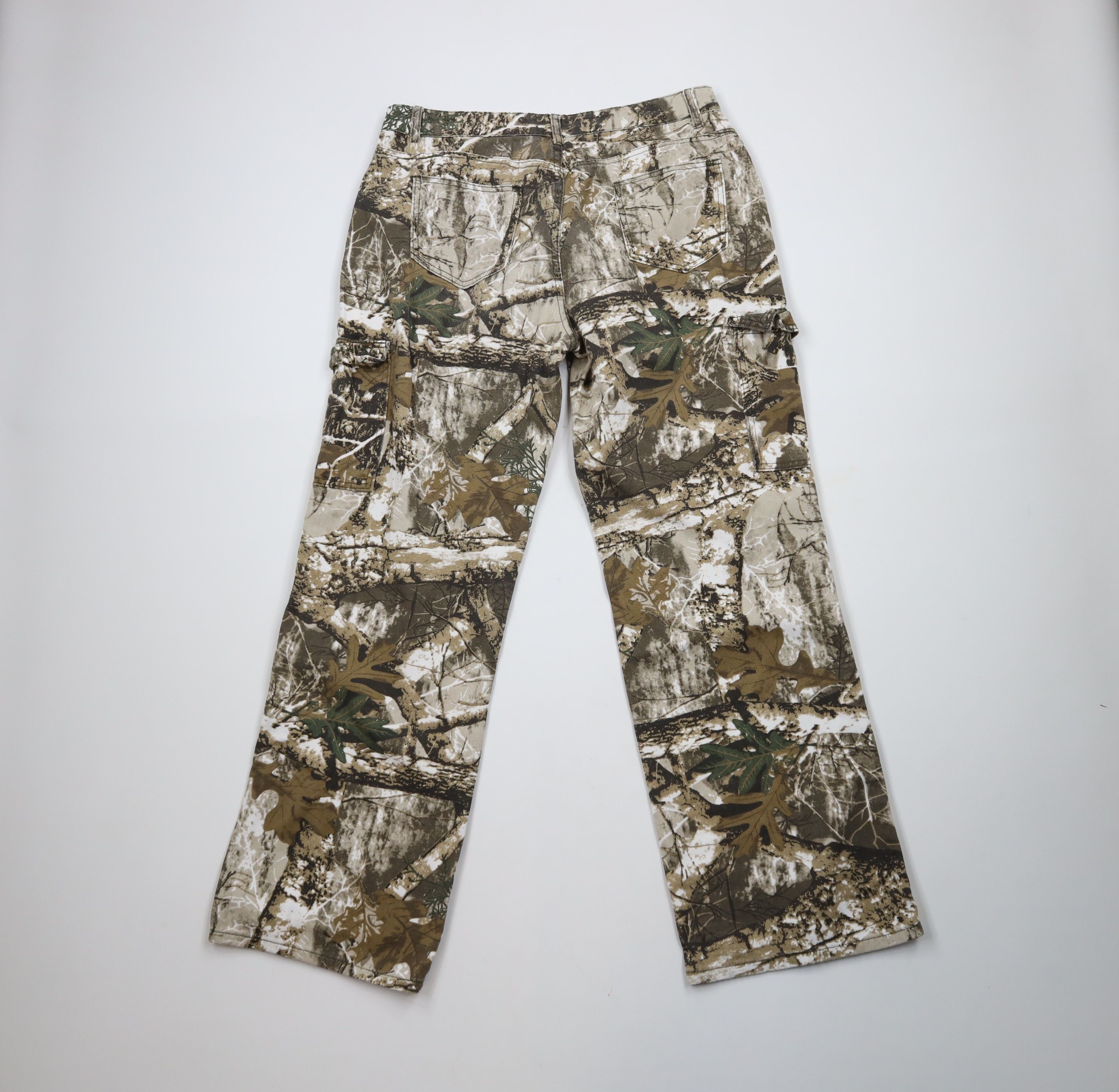 Vintage Vintage 90s Streetwear Faded Camouflage Wide Leg Cargo Pants Size US 34 / EU 50 - 7 Thumbnail
