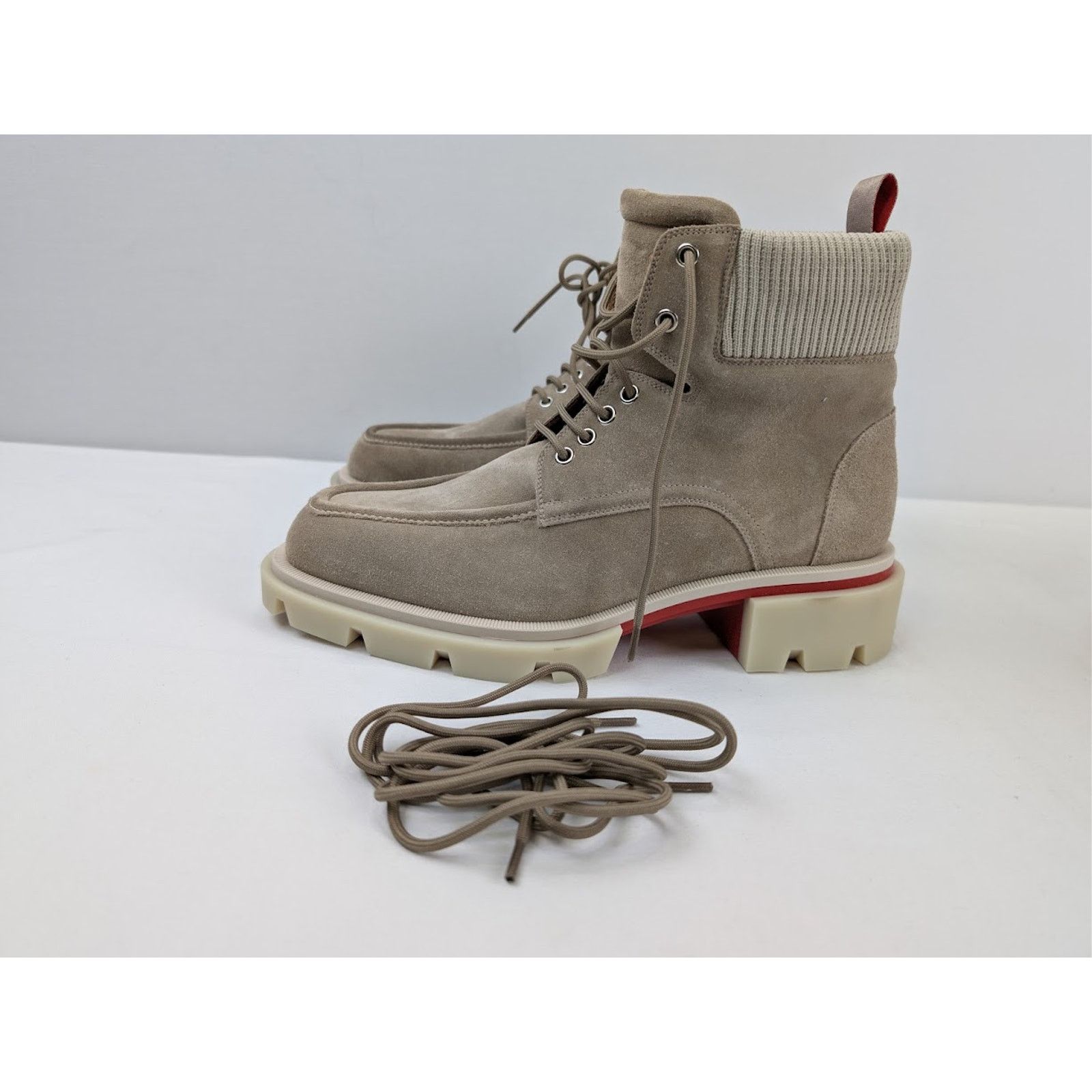 Christian Louboutin o1rshd1 Our Walk Flat Boot in Saharienne Size US 10.5 / EU 43-44 - 9 Thumbnail