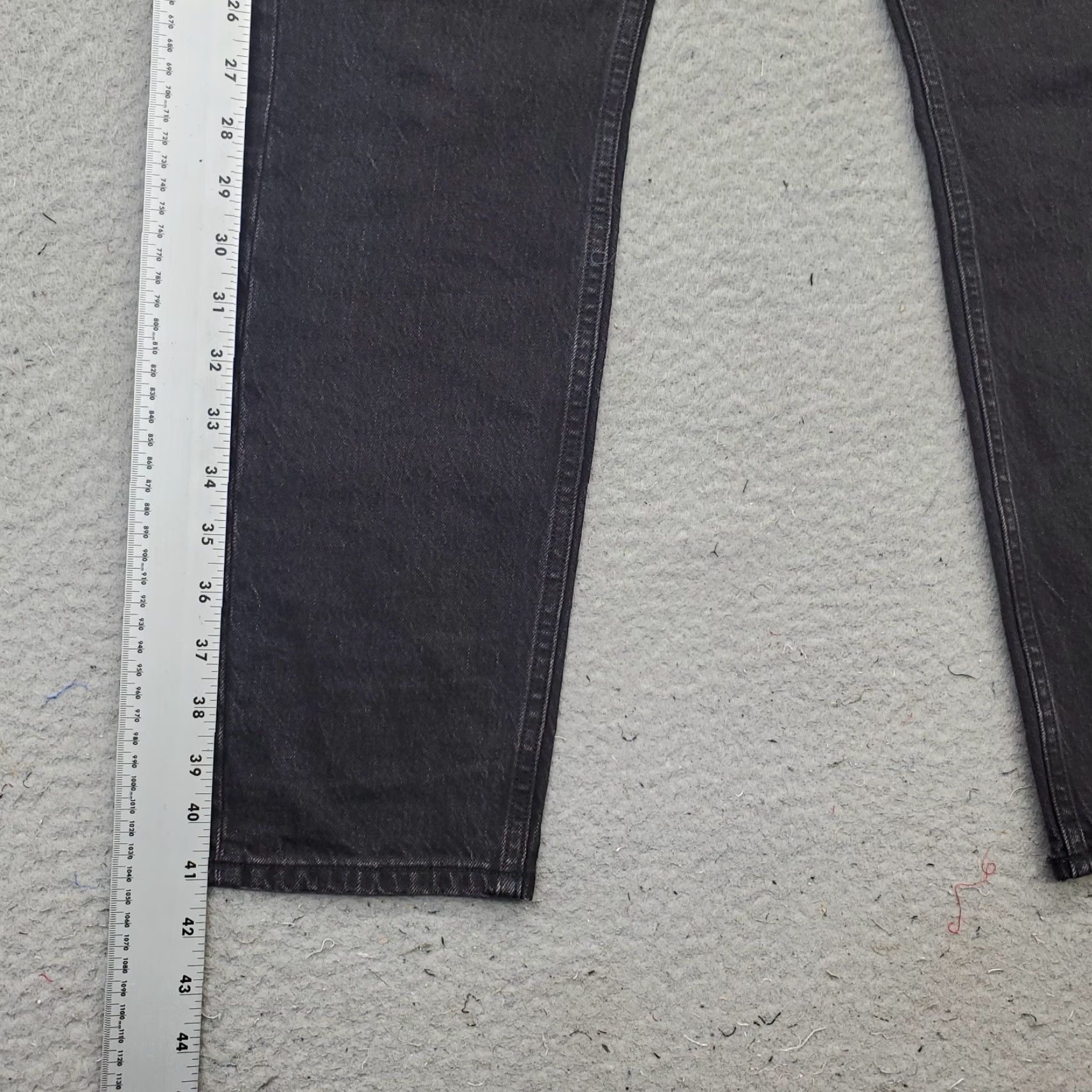 Abercrombie & Fitch Abercrombie & Fitch Curve Love Jeans Womens Size 27 black Denim High Rise Skinny Leg 5-Pocket Design Stretch Inseam 28.75" Dark Wash Cotton Size 27" / US 4 / IT 40 - 3 Thumbnail