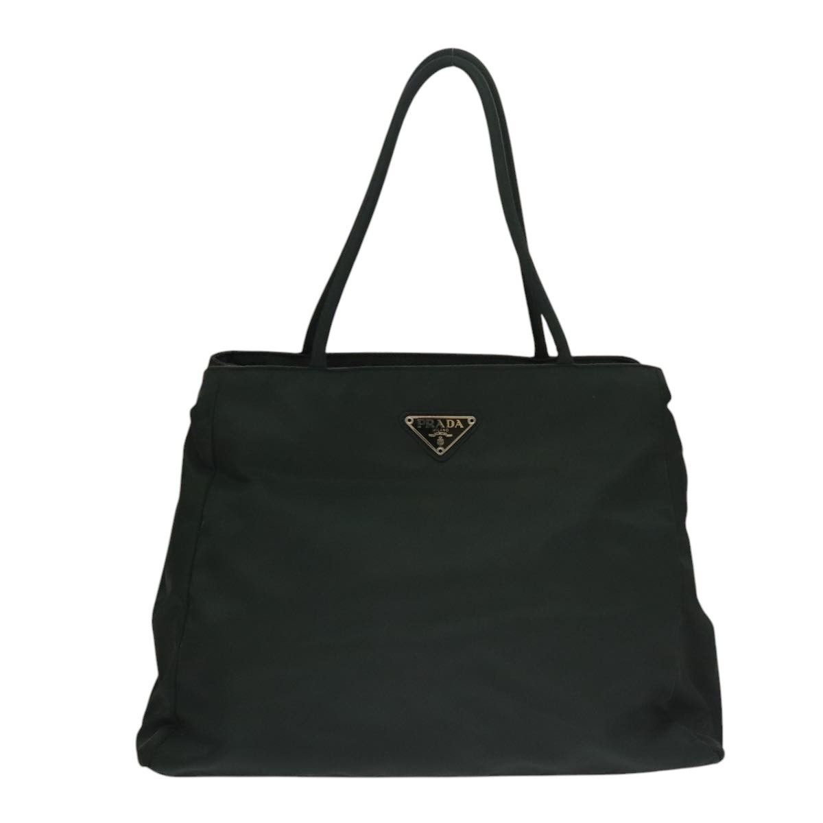 Prada Tessuto Khaki Synthetic Handbag (Pre-Owned) Size ONE SIZE - 1 Thumbnail