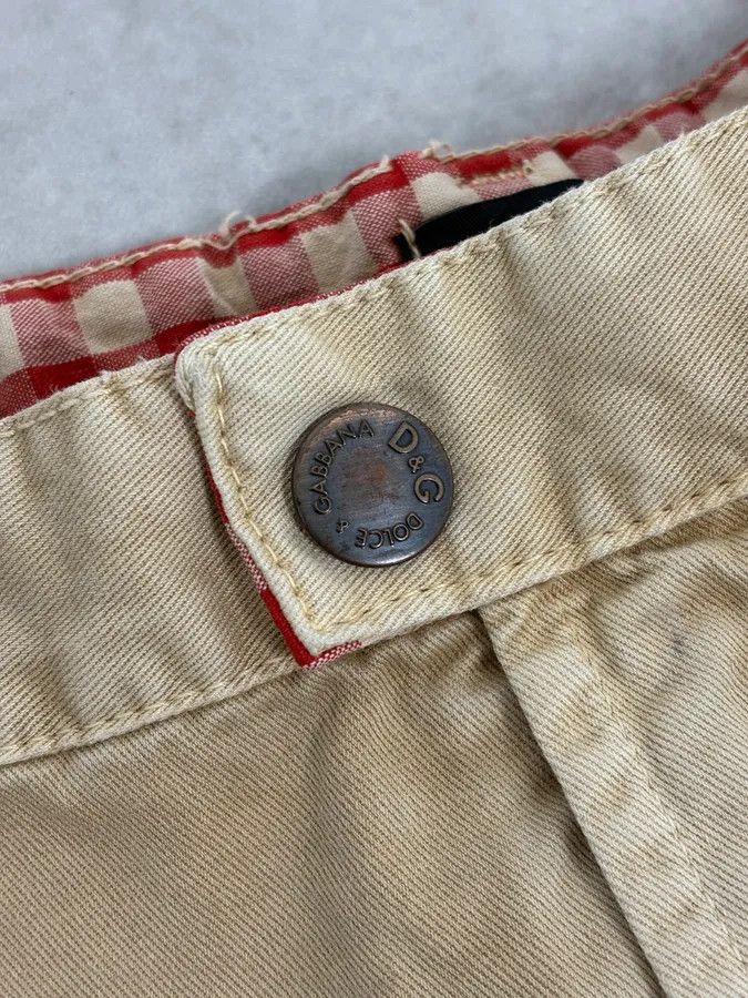 Dolce & Gabbana SS2003 Dolce & Gabbana Beige Cargo Utility Pants Size US 32 / EU 48 - 10 Thumbnail