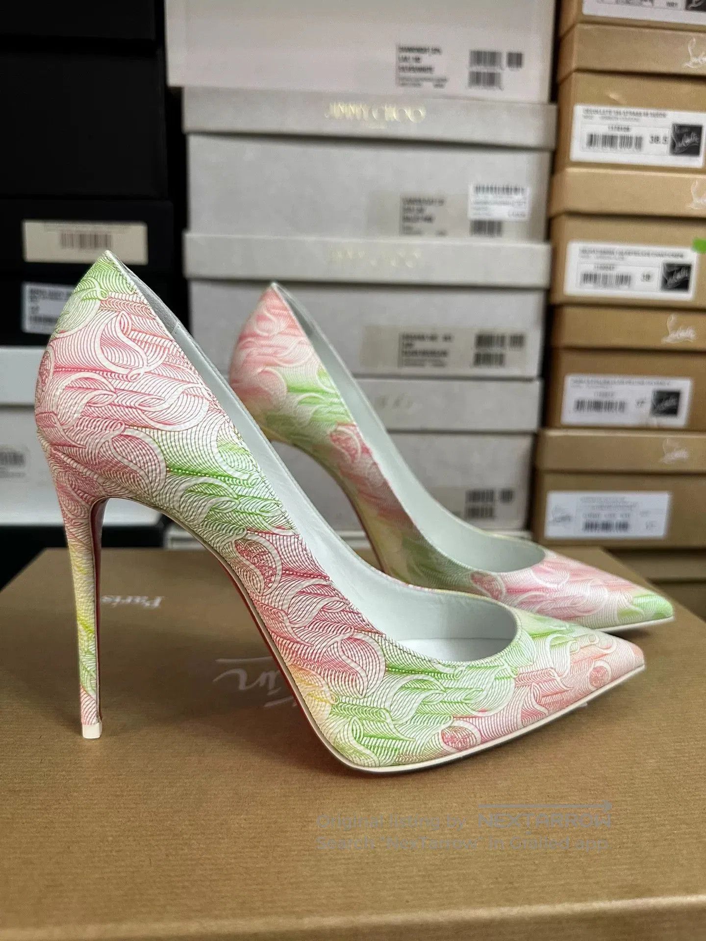 Christian Louboutin Christian Louboutin Red Sole High Heels. Size US 7.5 / IT 37.5 - 3 Thumbnail