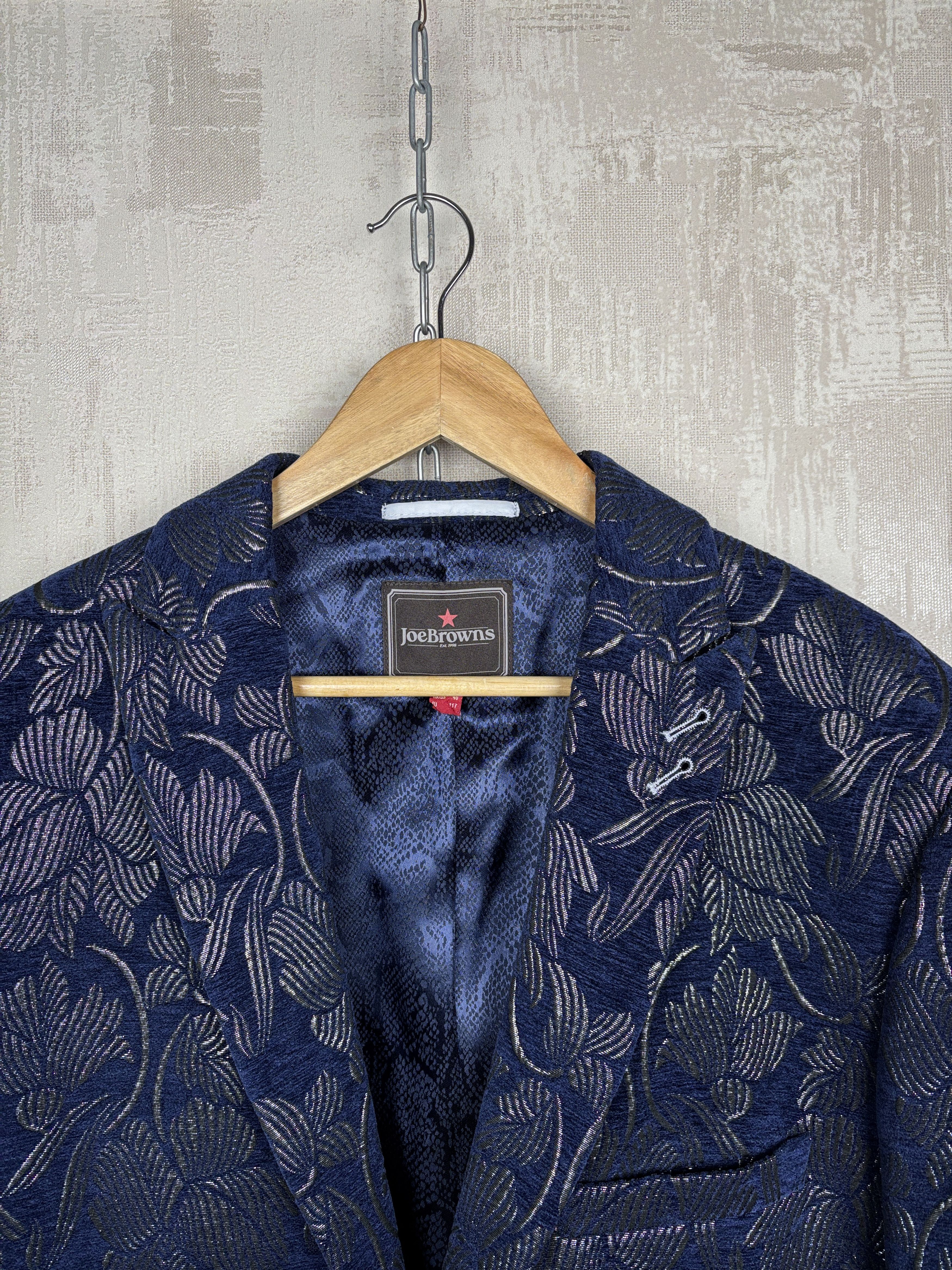 Joe Browns Joe Browns Silver Jacquard Blazer Size UK/US 46, EU 56 Size 46R - 4 Thumbnail