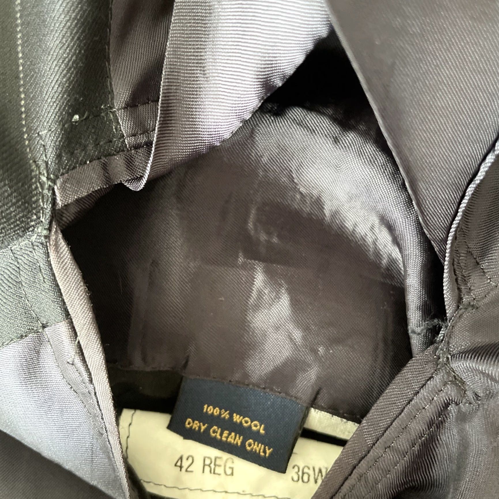 Brooks Brothers Brooks Brothers Blazer Black 42R Wool Pinstripe Notch Lapel Two-Button Single-Breasted Slim Regular Mens Jacket Suit Size 42R - 6 Thumbnail