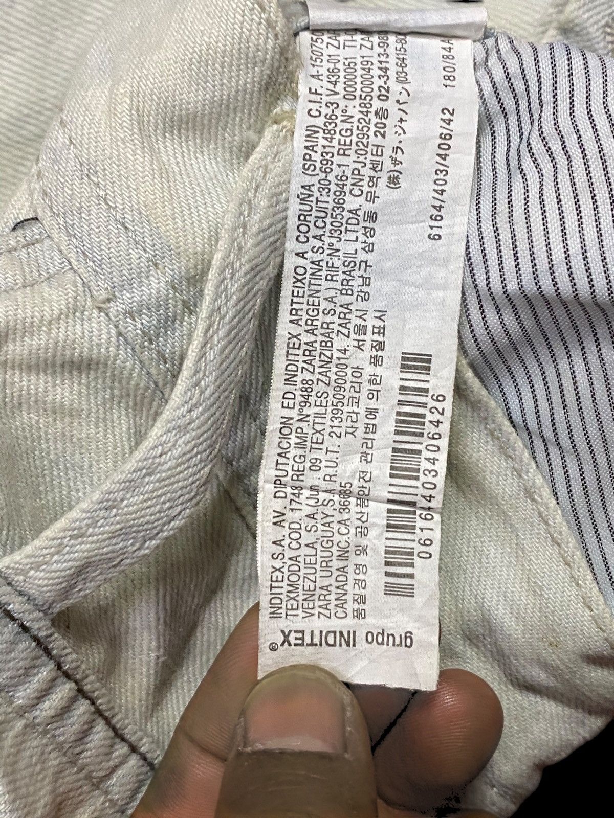 Rhude × Zara Vintage Zara Faded Wash Distressed Loose Jeans Size US 34 / EU 50 - 18 Thumbnail