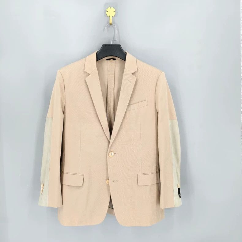 Fendi Fendi Beige Suede Paneled Blazer - dmc Size US L / EU 52-54 / 3 - 1 Thumbnail