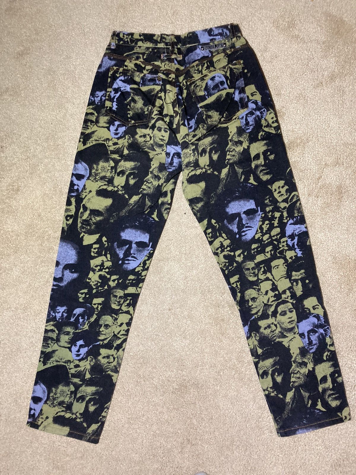 Jean Paul Gaultier SS93 Jean Paul Gaultier Face Jeans Writer Purple 1993 90s Size US 29 - 8 Thumbnail