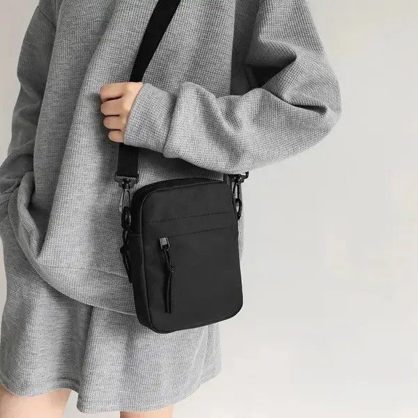 Other Casual Canvas Sling with Zipper Small Shoulder Bag Size ONE SIZE - 1 Thumbnail