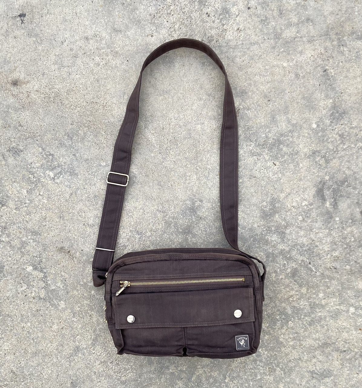 Porter 🟤🇯🇵Rare Brown Porter Shoulder bag Sling bag🟤 Size ONE SIZE - 11 Thumbnail