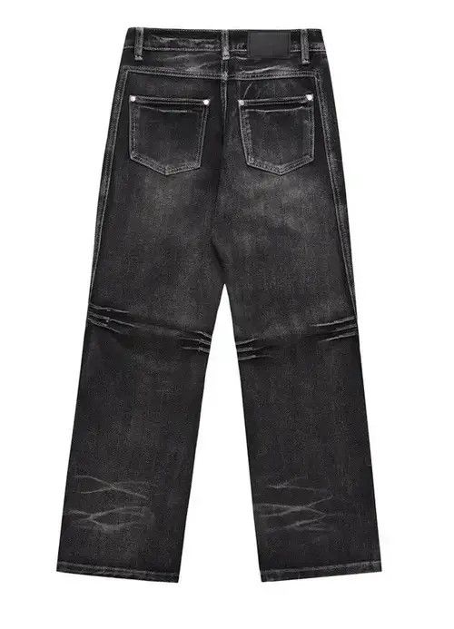 Japanese Brand × Jean Y2K Black Baggy Flare Jeans Size US 32 / EU 48 - 4 Thumbnail