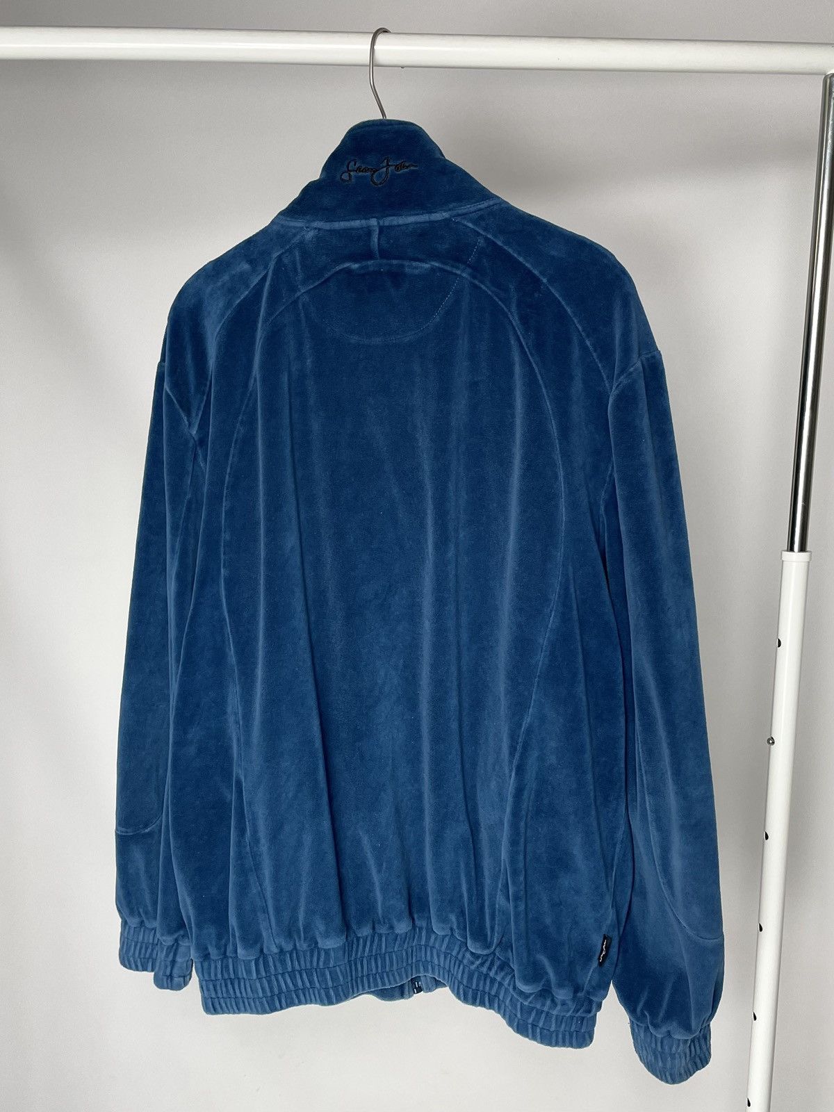 Sean John Sean John ( Size XL ) Blue Velour zip up Sweatshirt Pullover Size US XL / EU 56 / 4 - 8 Thumbnail