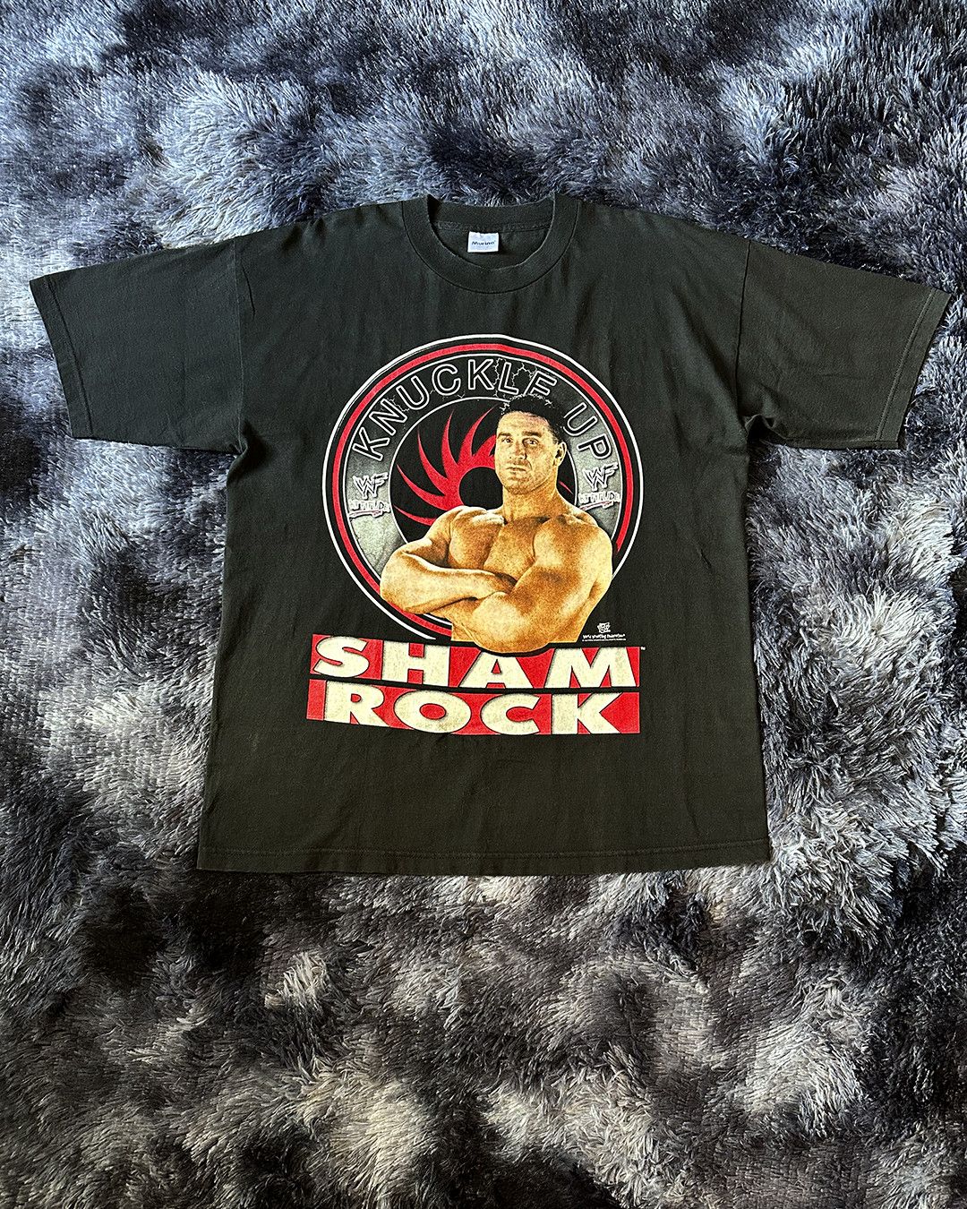 WWF 1998 WWF Ken Shamrock ‘Knuckle up’ vintage tee Size US XL / EU 56 / 4 - 2 Thumbnail