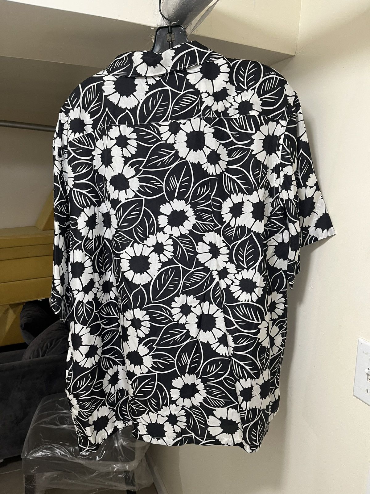 Prada Prada Men’s Floral Print Bowling Shirt Sz XL Size US XL / EU 56 / 4 - 7 Thumbnail