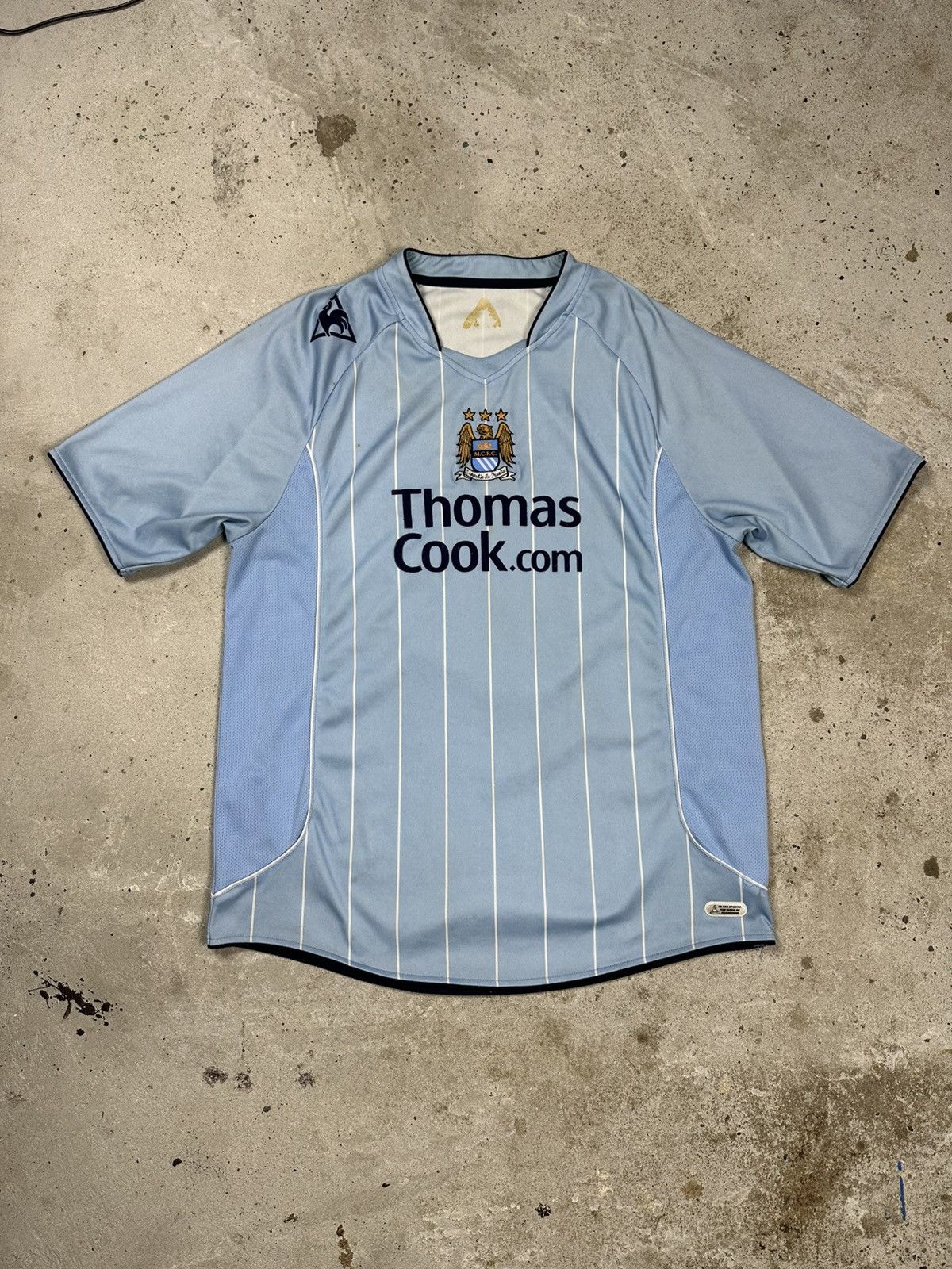 Le Coq Sportif × Vintage Vintage Le Coq Sportif x Manchester City 2007/2008 Home Tee Size US L / EU 52-54 / 3 - 1 Thumbnail