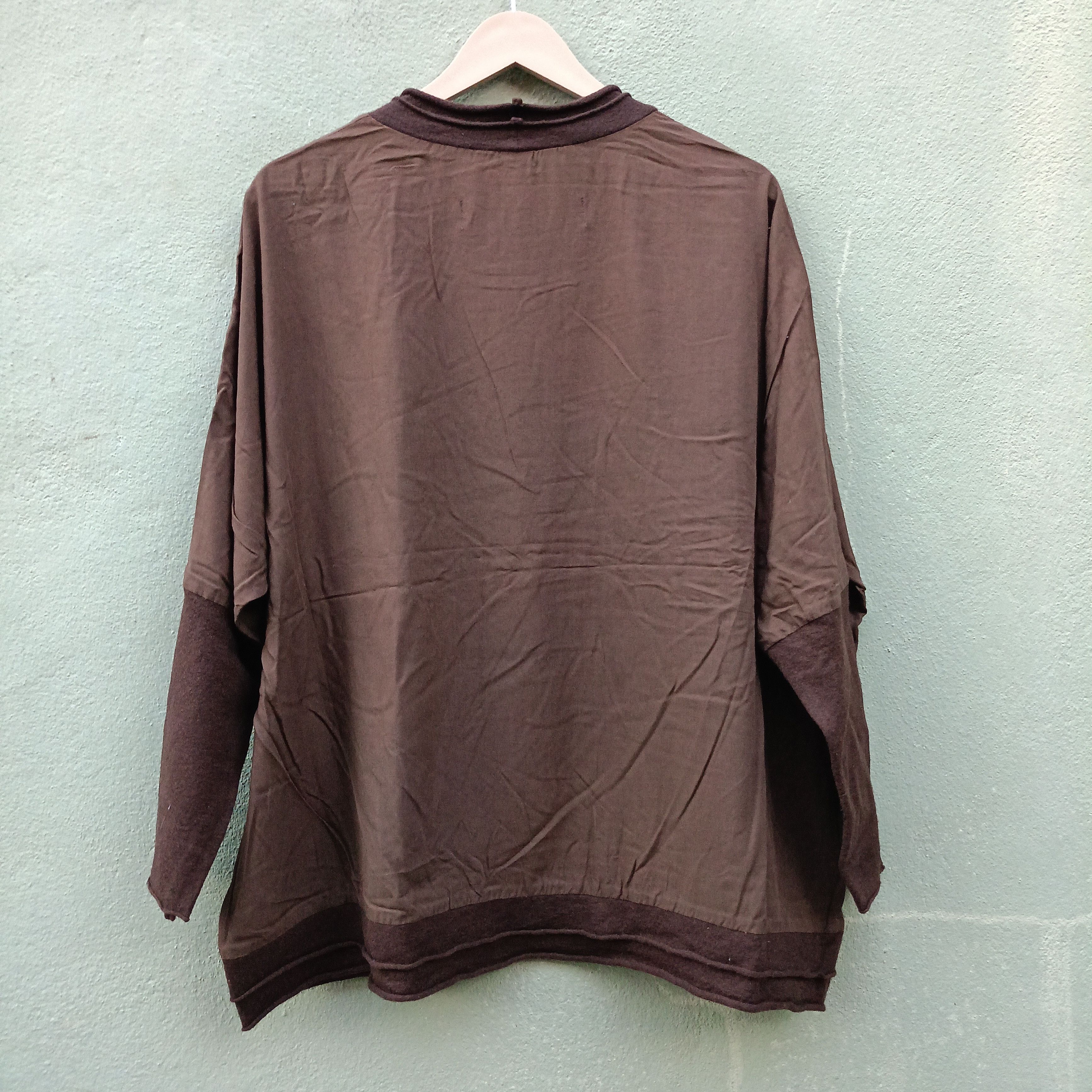 Japanese Brand IFCET Brown Long Sleeve Sweater Size XXL / US 16-18 / IT 52-54 - 2 Thumbnail