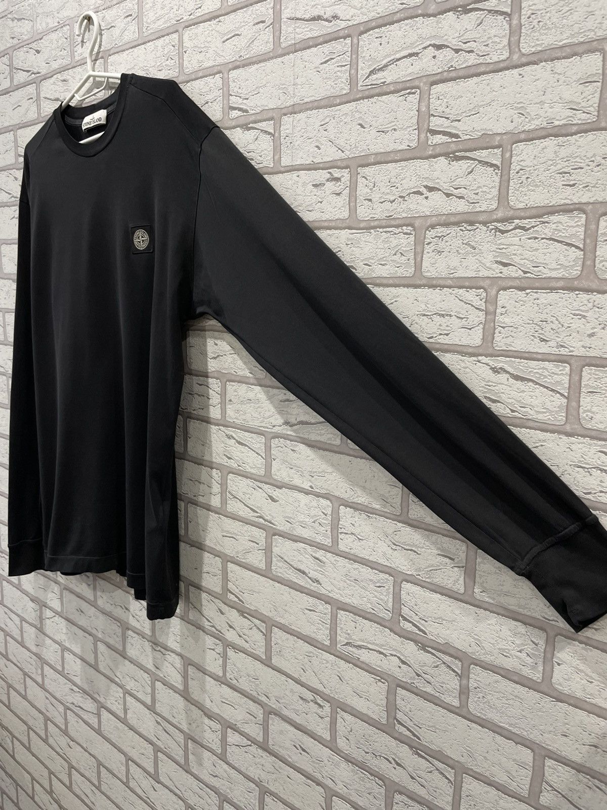 Designer Stone Island Patch Program Long Sleeve T Shirt Tee Size US L / EU 52-54 / 3 - 8 Thumbnail