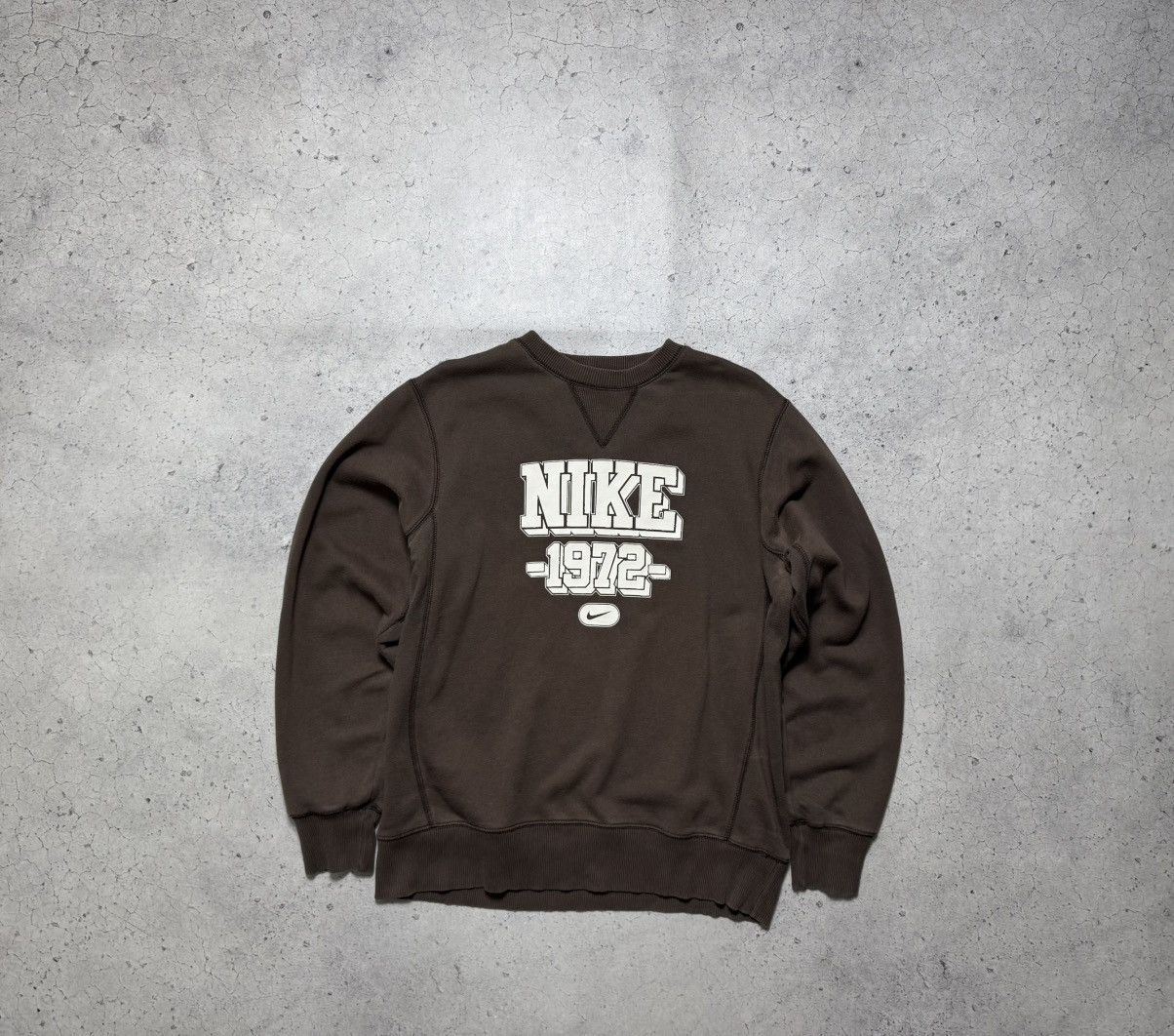 Nike Nike 1972 Brown Vintage Sweatshirt Size M Size US M / EU 48-50 / 2 - 2 Thumbnail