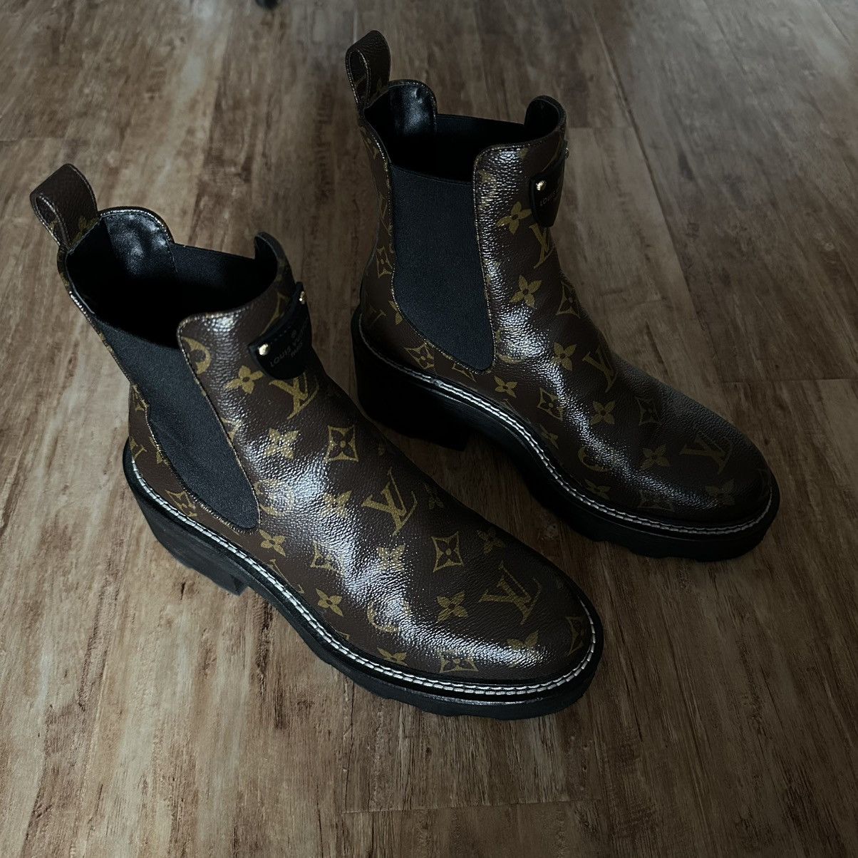Louis Vuitton Louis Vuitton/LV Beaubourg Ankle Boot Size US 8 / IT 38 - 5 Thumbnail