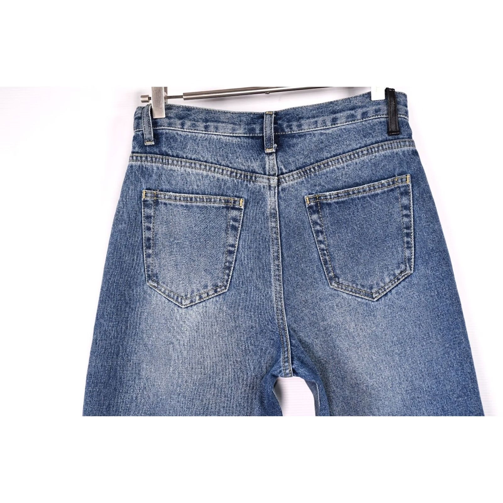 Alexander Wang DENIM ALEXANDER WANG Cult Duo Jeans Women's 27 Blue Cotton Denim Cropped Regular Size 27 Womens Size 27" / US 4 / IT 40 - 4 Thumbnail