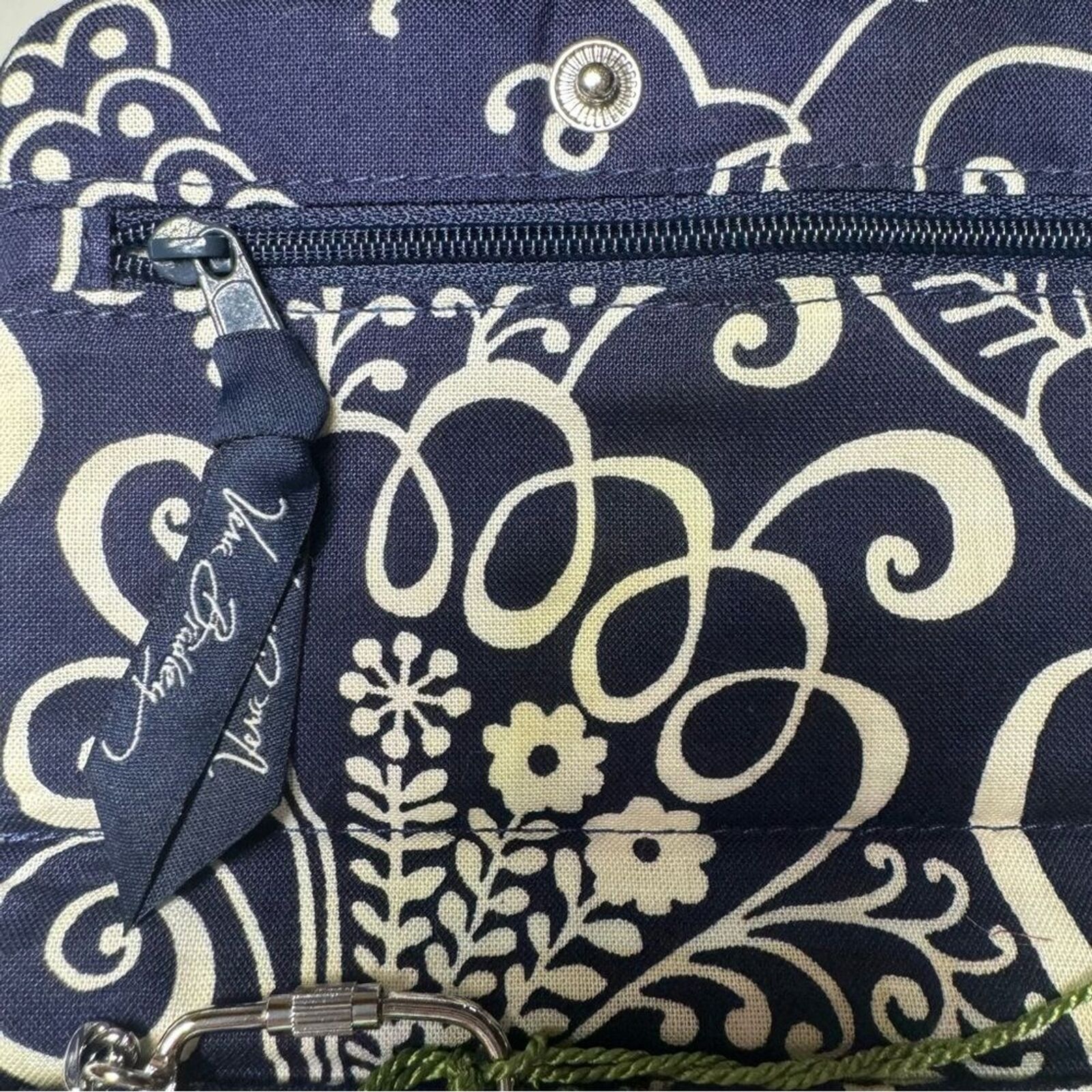 Vera Bradley Vera Bradley One for the Money Wallet Twirly Birds Navy Ret Size ONE SIZE - 4 Thumbnail