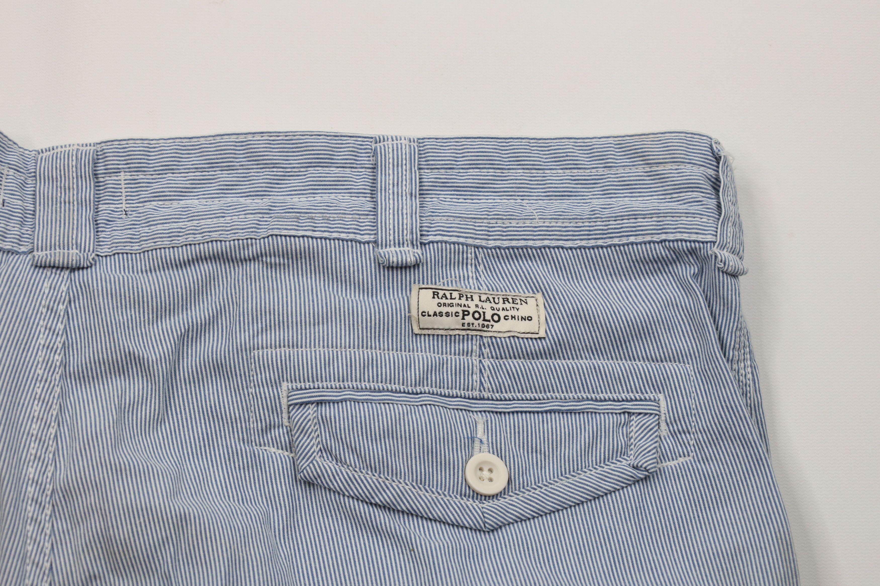 Ralph Lauren Vintage Ralph Lauren Hickory Striped Cargo Shorts Cotton Size US 43 - 10 Thumbnail