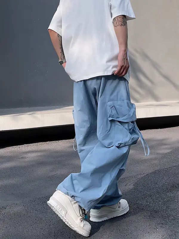 VIBE Vintage High Street Multi-Pocket Casual Trousers Size US 32 / EU 48 - 3 Thumbnail