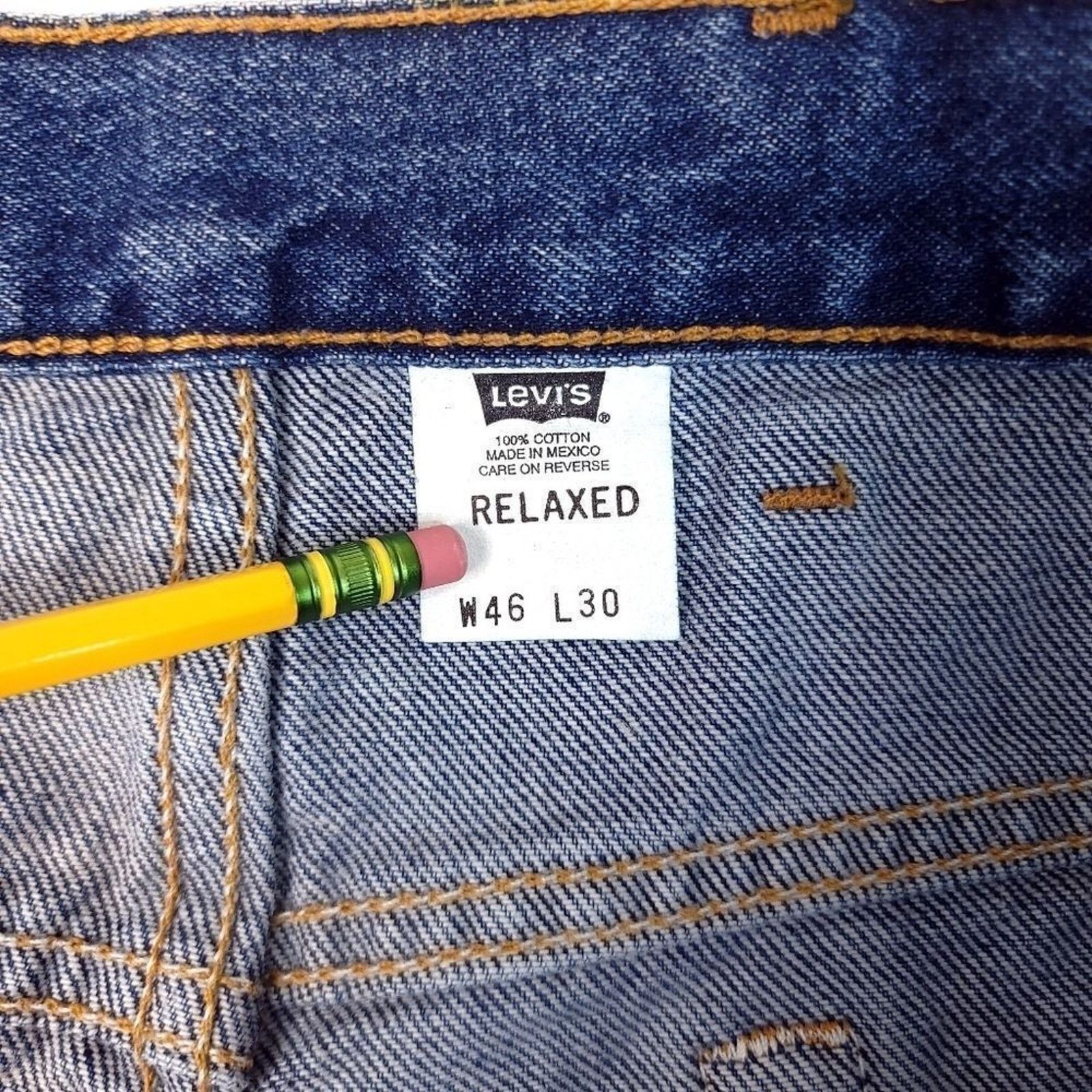 Levi's Vintage 90's Levis 540 Relaxed Fit Jeans Mens 46x30 nWt Size US 44 / EU 60 - 4 Thumbnail