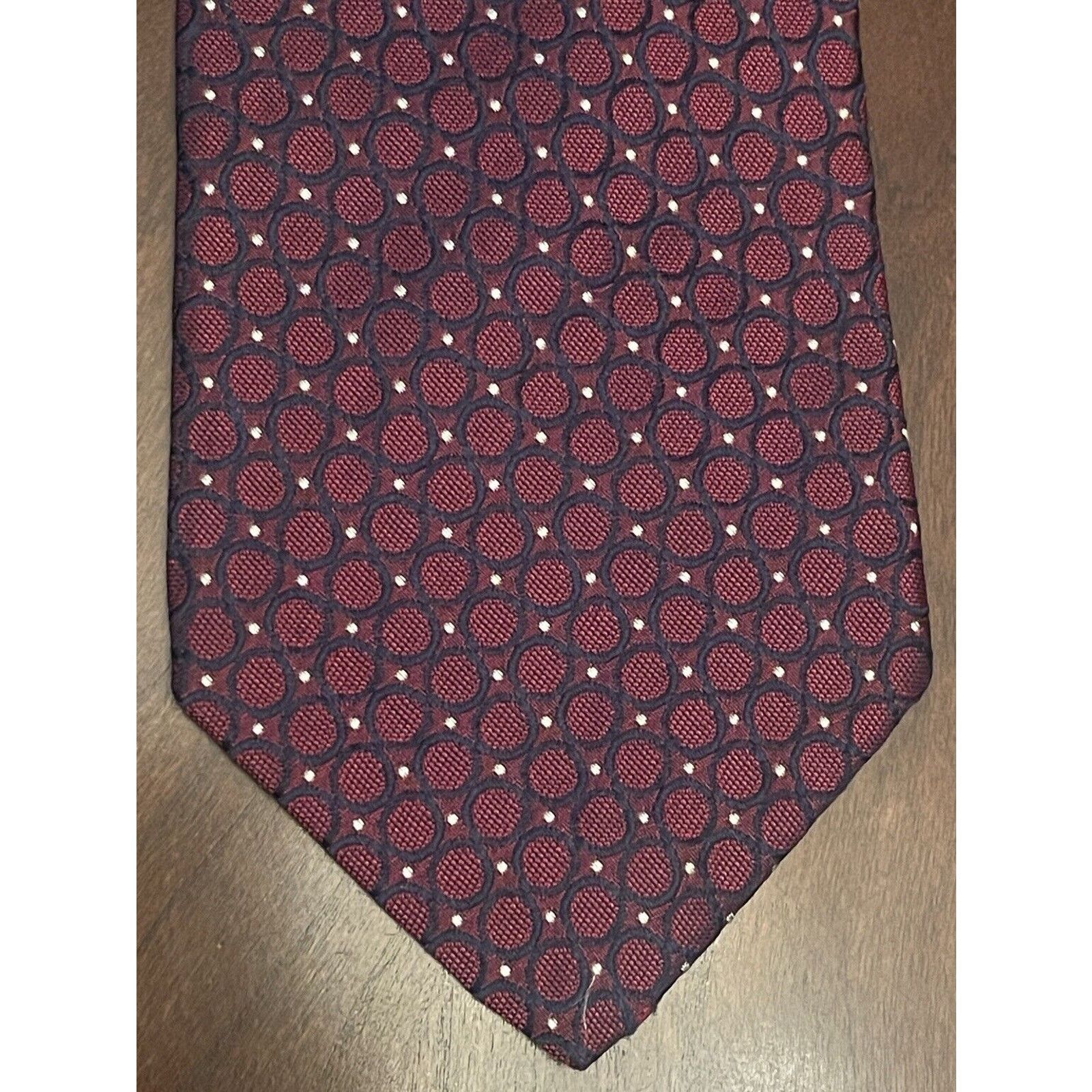 Tommy Hilfiger Tommy Hilfiger Burgundy Blue 100% Imported Silk Made In USA Size ONE SIZE - 1 Thumbnail