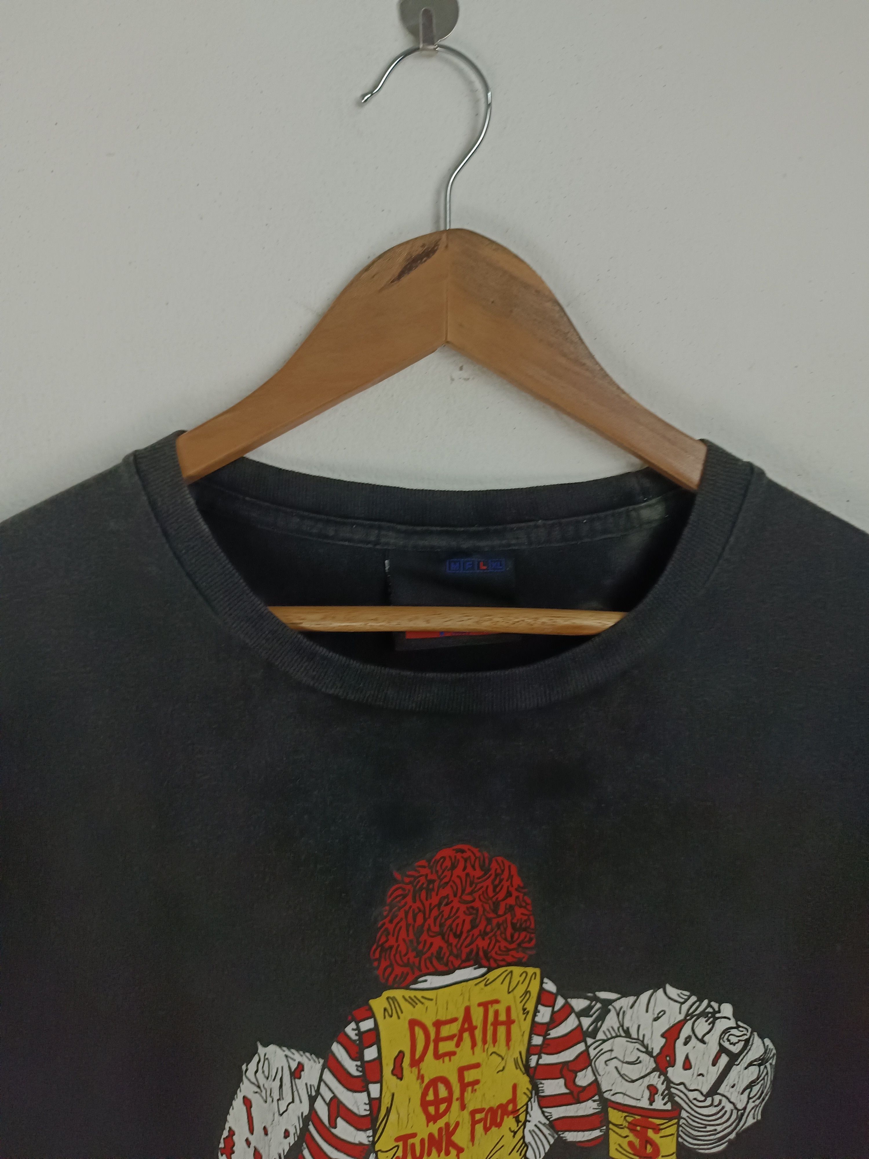 Other THRASHED FADED VINTAGE Y2K DEATH OF JUNKFOOD MCDONALD KFC Size US L / EU 52-54 / 3 - 9 Thumbnail