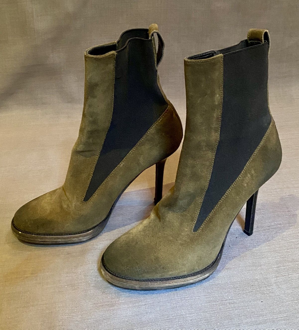 Haider Ackermann Haider Ackermann brushed leather heel boots Size US 6 / IT 36 - 1 Thumbnail
